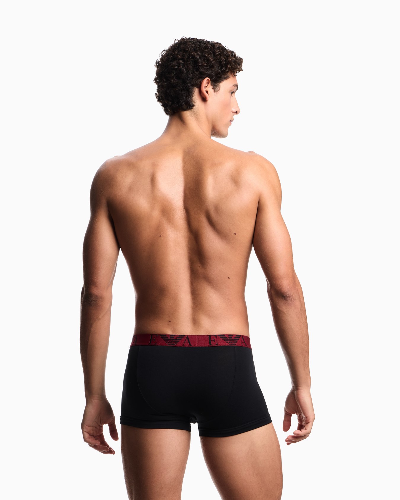Three-pack of boxer briefs with bold monogram logo Slide 2
