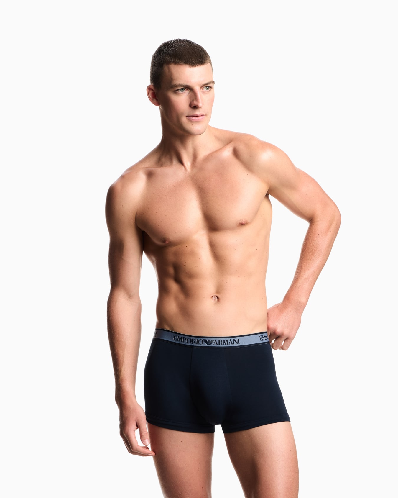 Three-pack of boxer briefs with Core logo waistband Slide 1