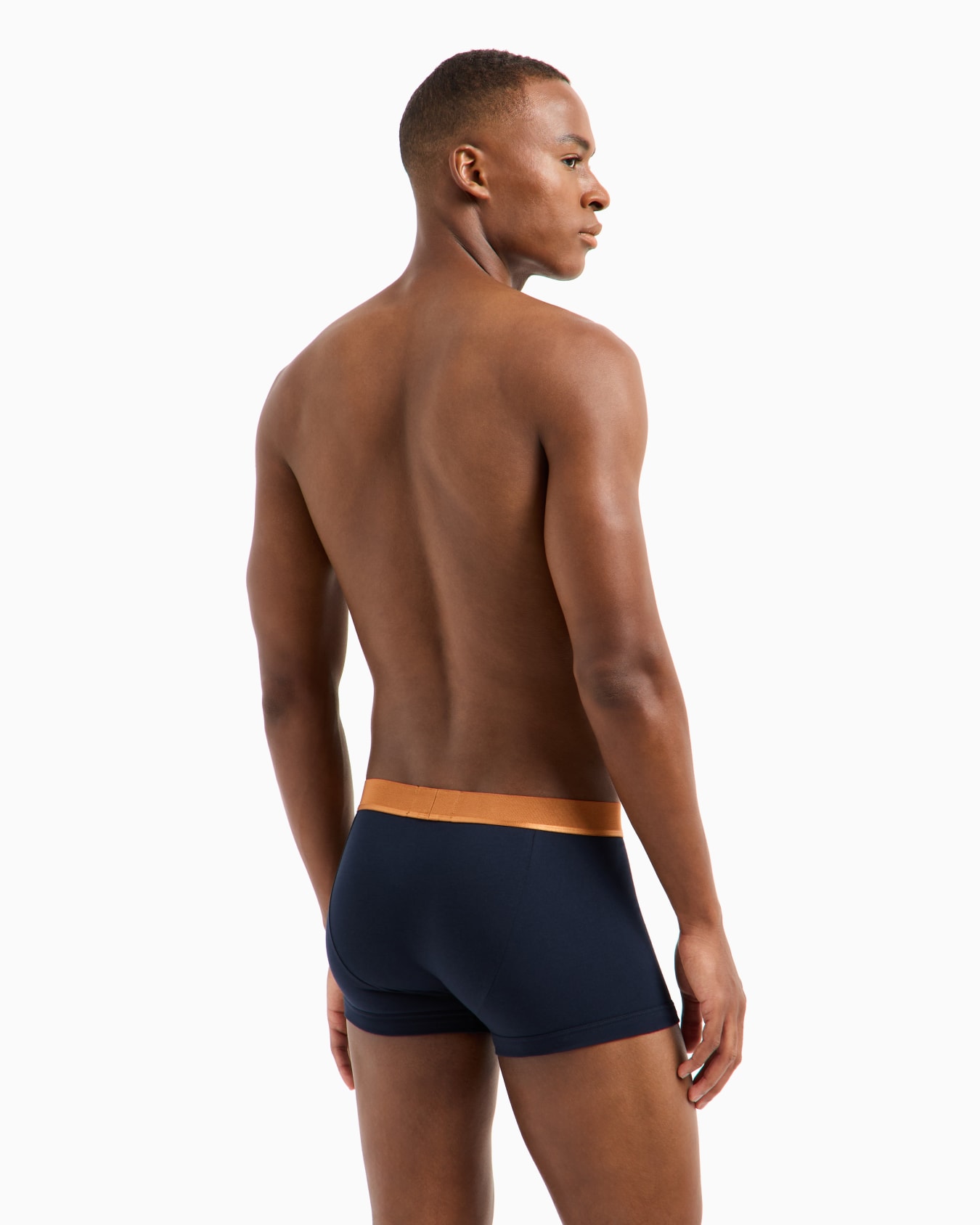 Lot de 3 boxers en jersey biologique avec bande brillante à logo ASV Diapositive 2