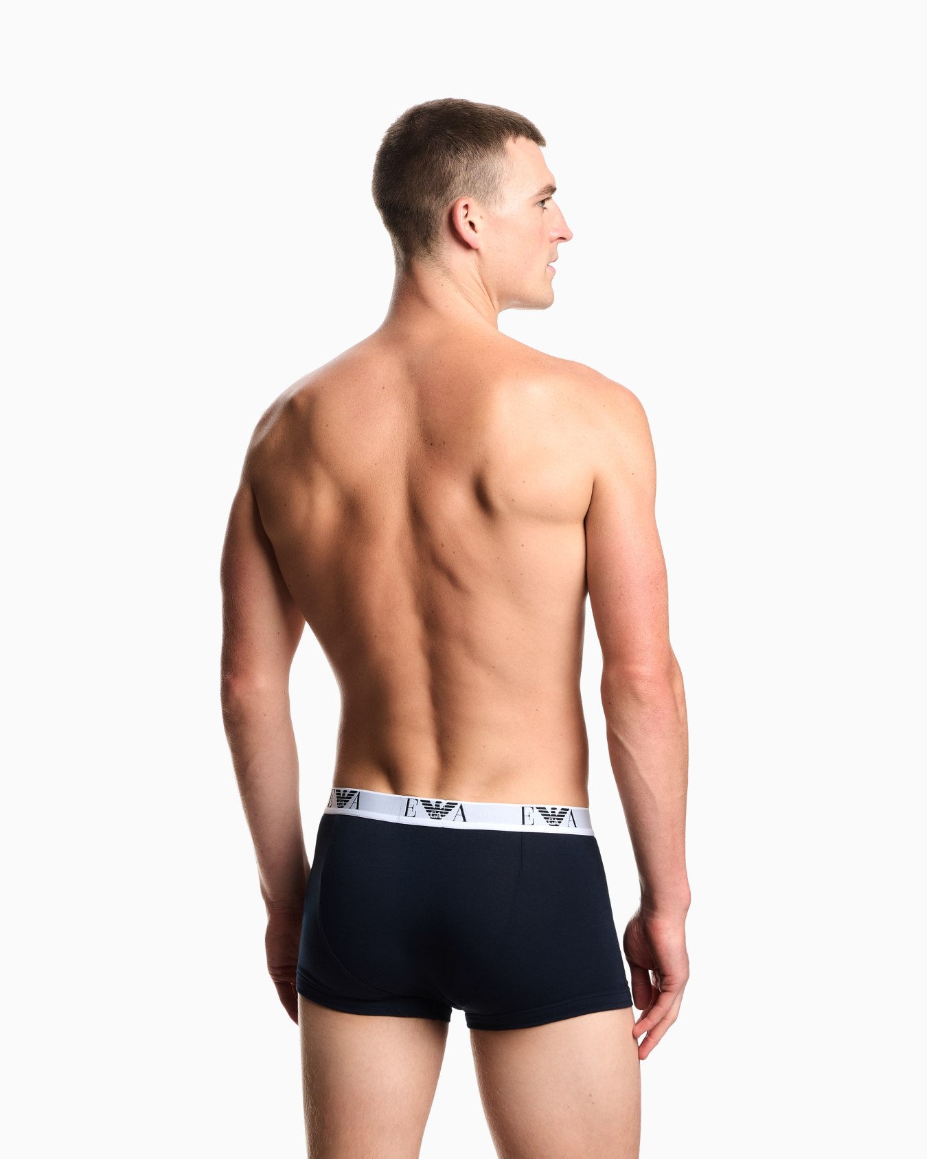 Three-pack of stretch jersey boxer briefs with EA logoband Slide 2