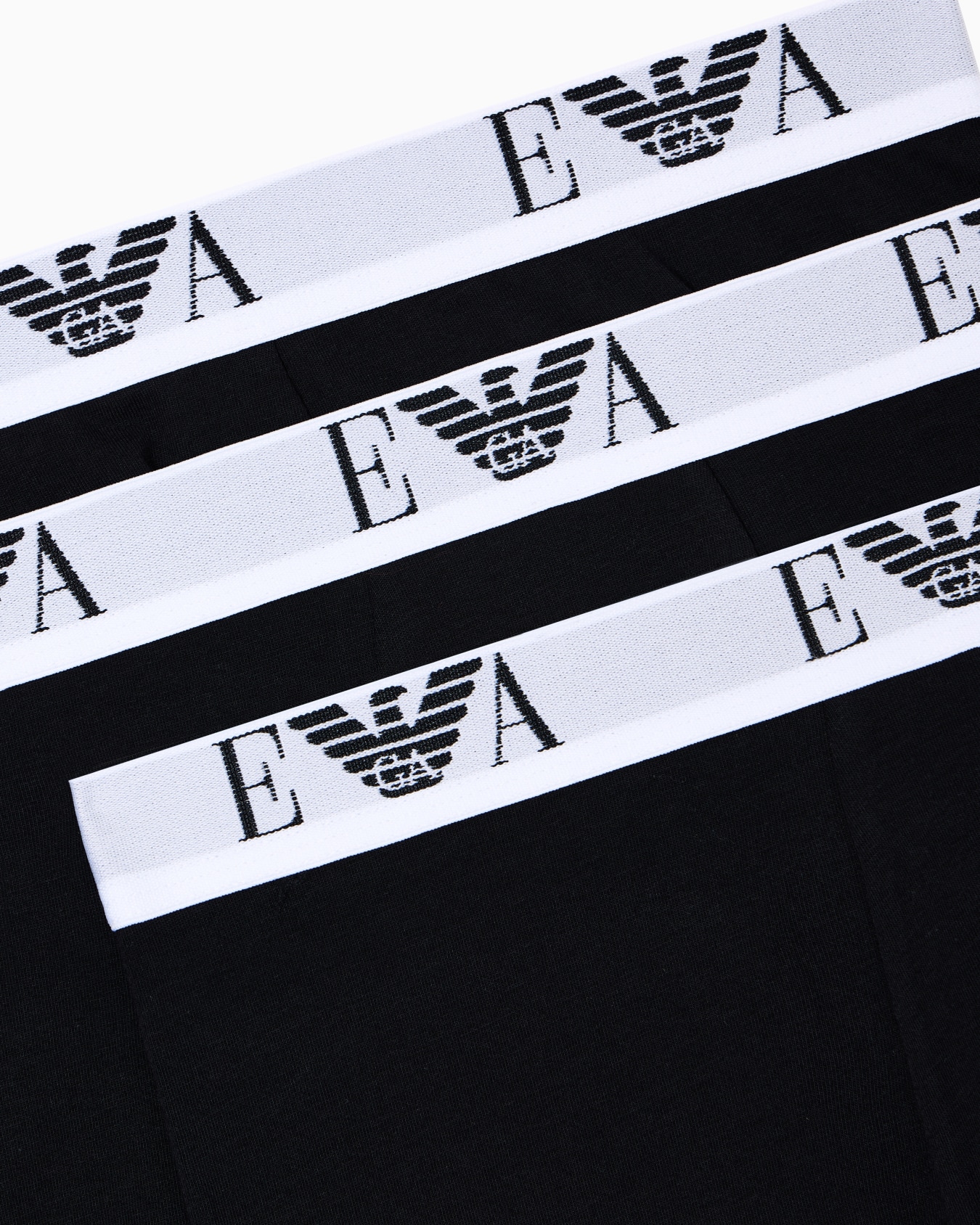 Three-pack of stretch jersey boxer briefs with EA logoband Slide 3