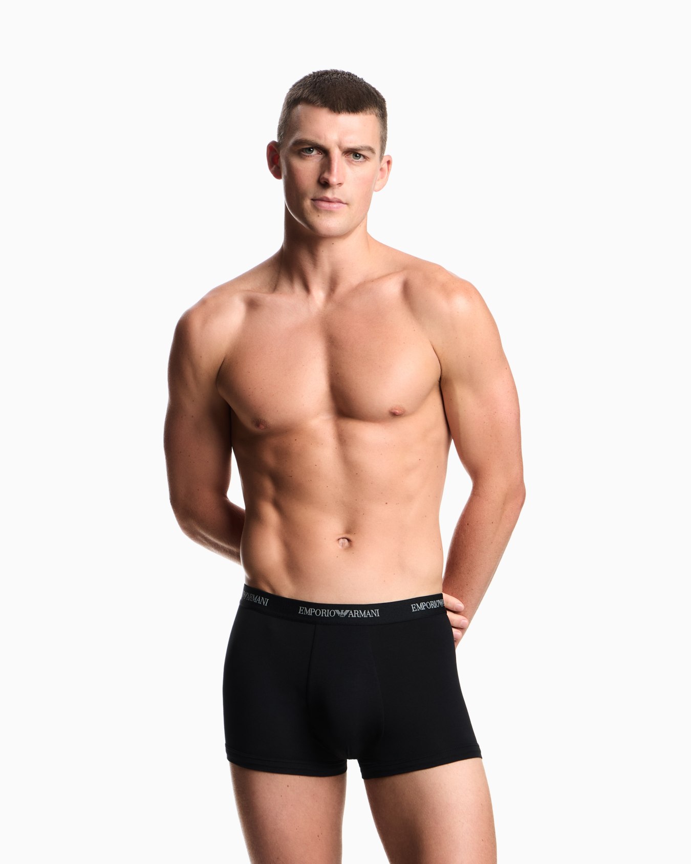 Three-pack of stretch jersey boxer briefs Slide 1