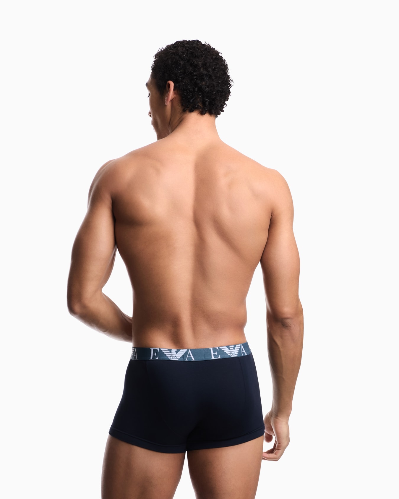 Three-pack of boxer briefs with bold monogram logo Slide 2