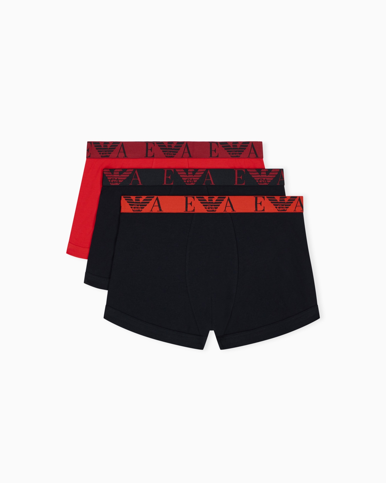3 pack trunk coupe classique en jersey à monogramme Diapositive 0