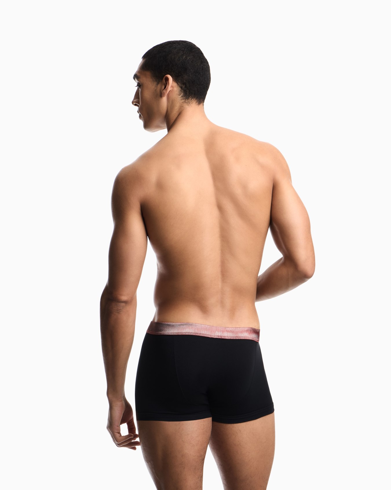 Lot de 3 boxers en coton avec taille élastique à logo Diapositive 2