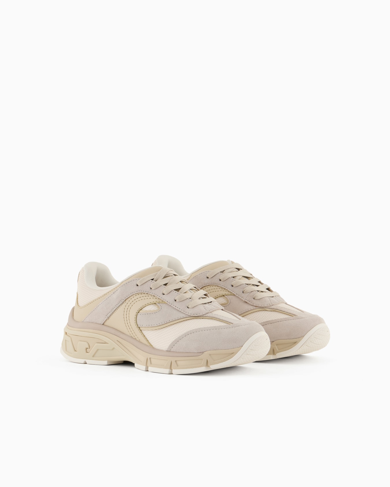 Travel Essential mesh and suede sneakers Slide 1