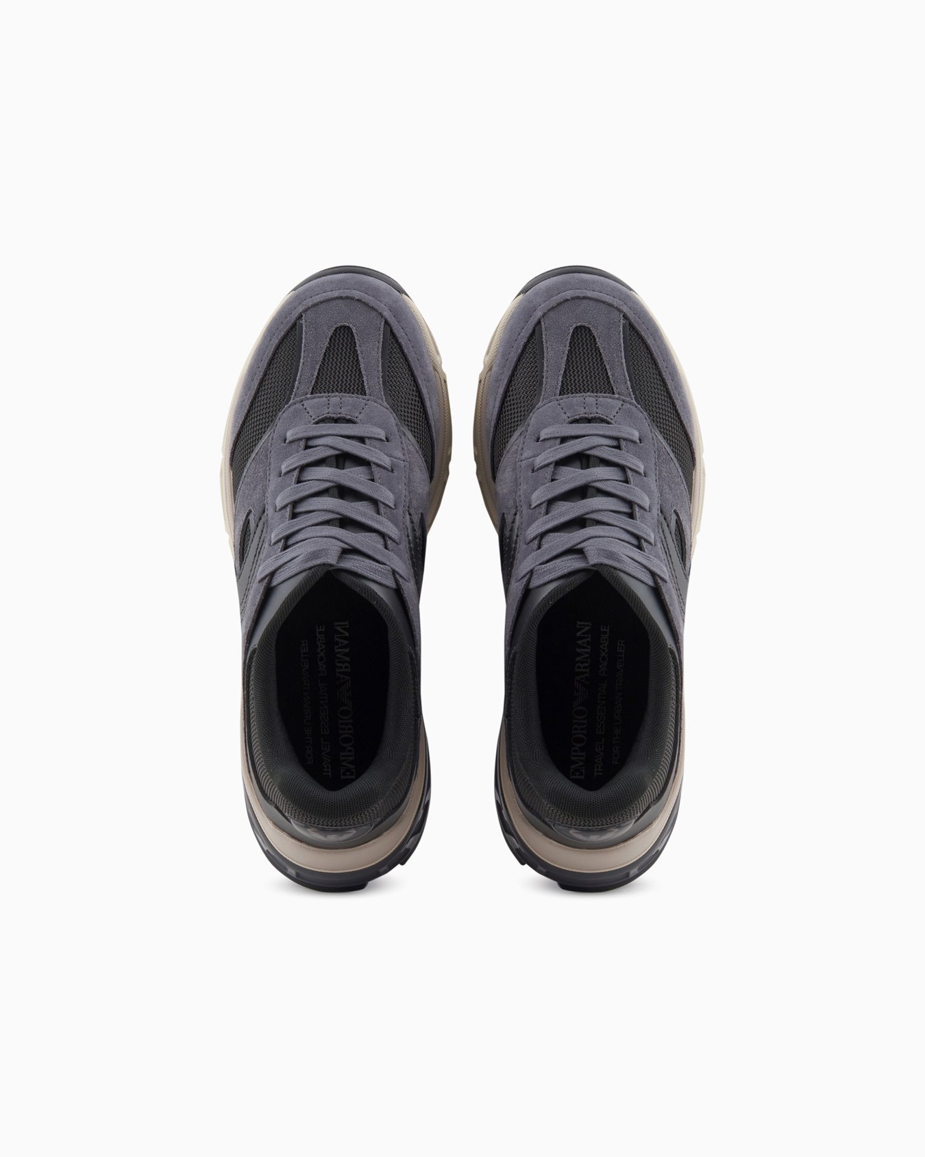 Travel Essential mesh and suede sneakers Slide 2