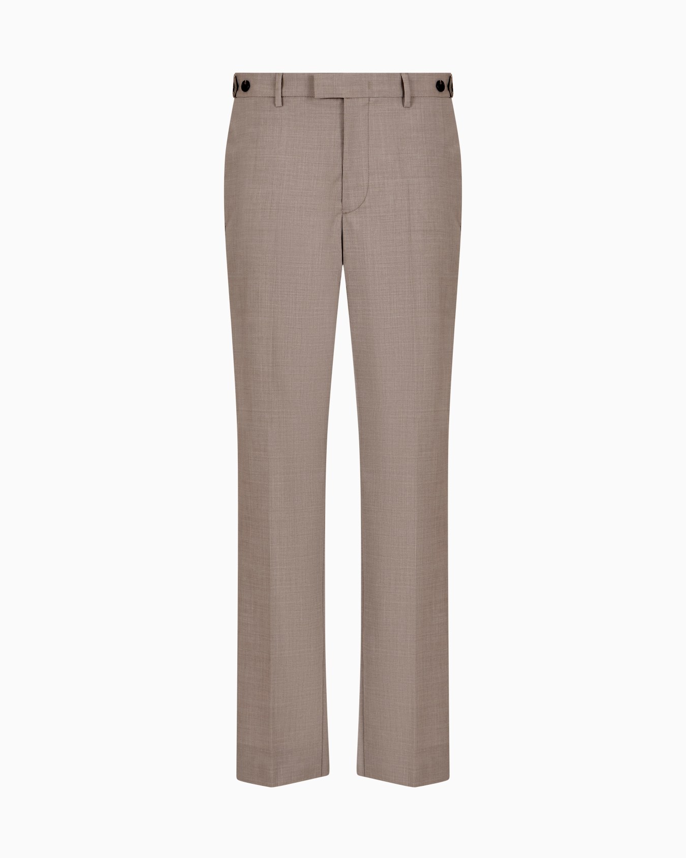 Pantaloni con piega in tela di fresco lana tropical Slide 0