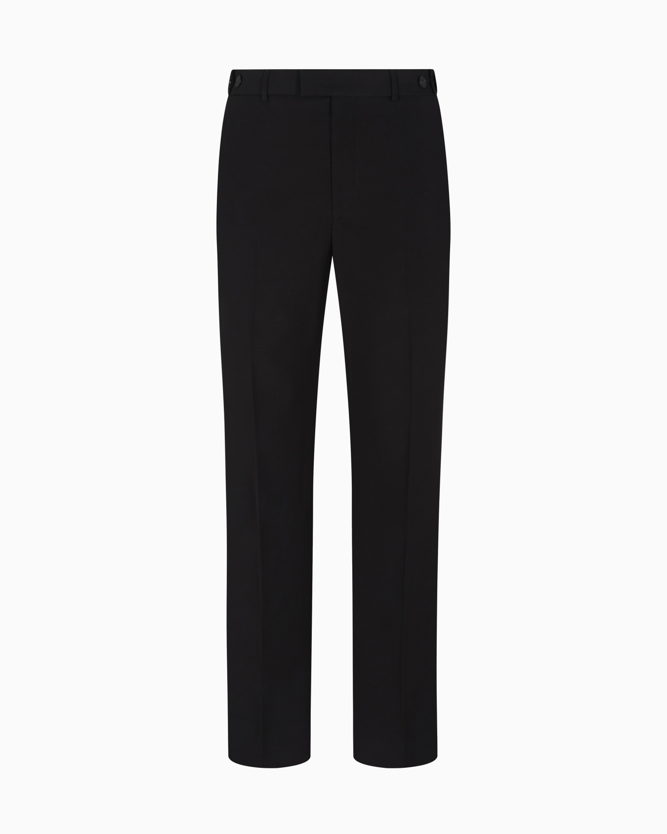 Trousers with a pleat in virgin wool with a technical finish Slide 0