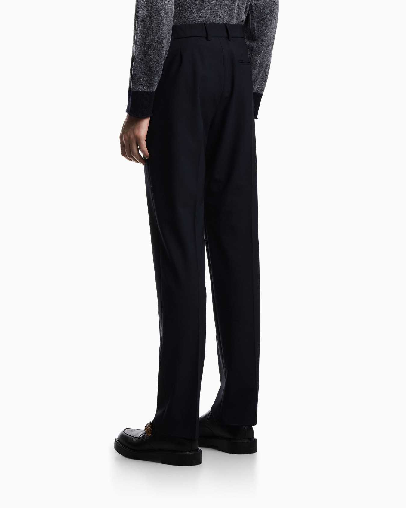 Pantalon en toile de laine froide tropicale stretch Diapositive 2