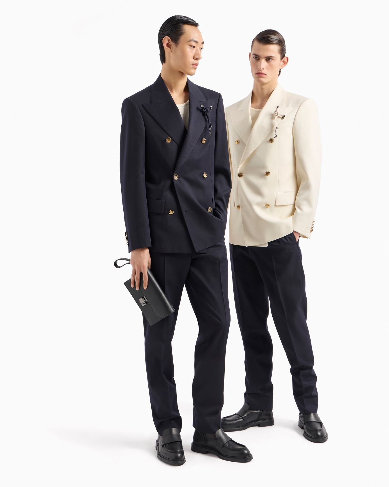 Veste croisée en tissu de laine compacte Diapositive 4