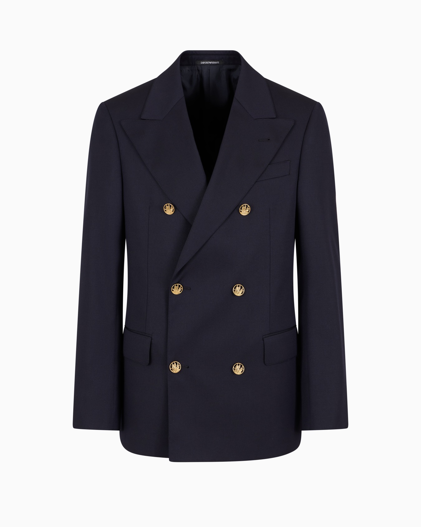 Veste croisée en tissu de laine compacte Diapositive 0