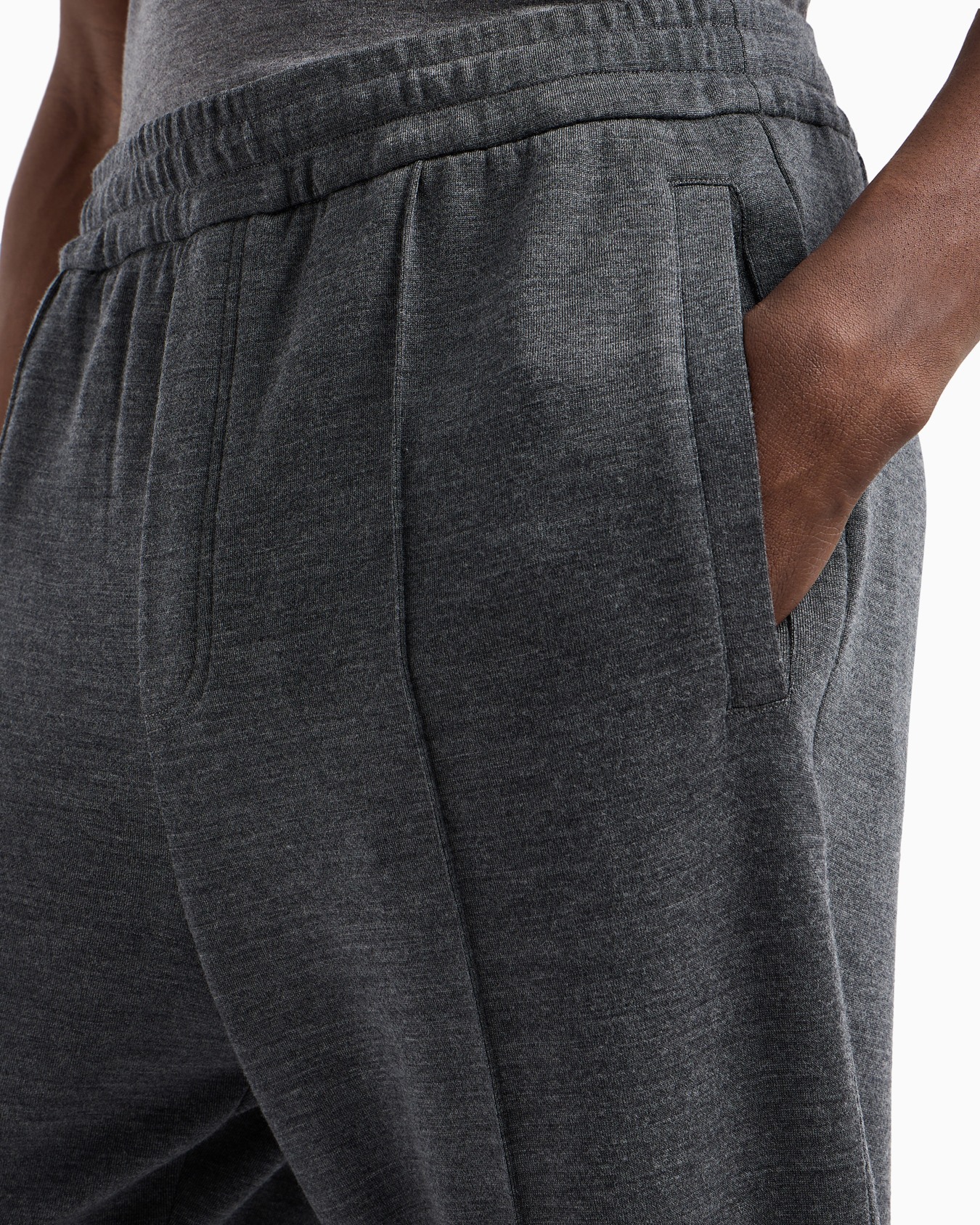 Travel Essential virgin wool-blend jersey joggers Slide 5