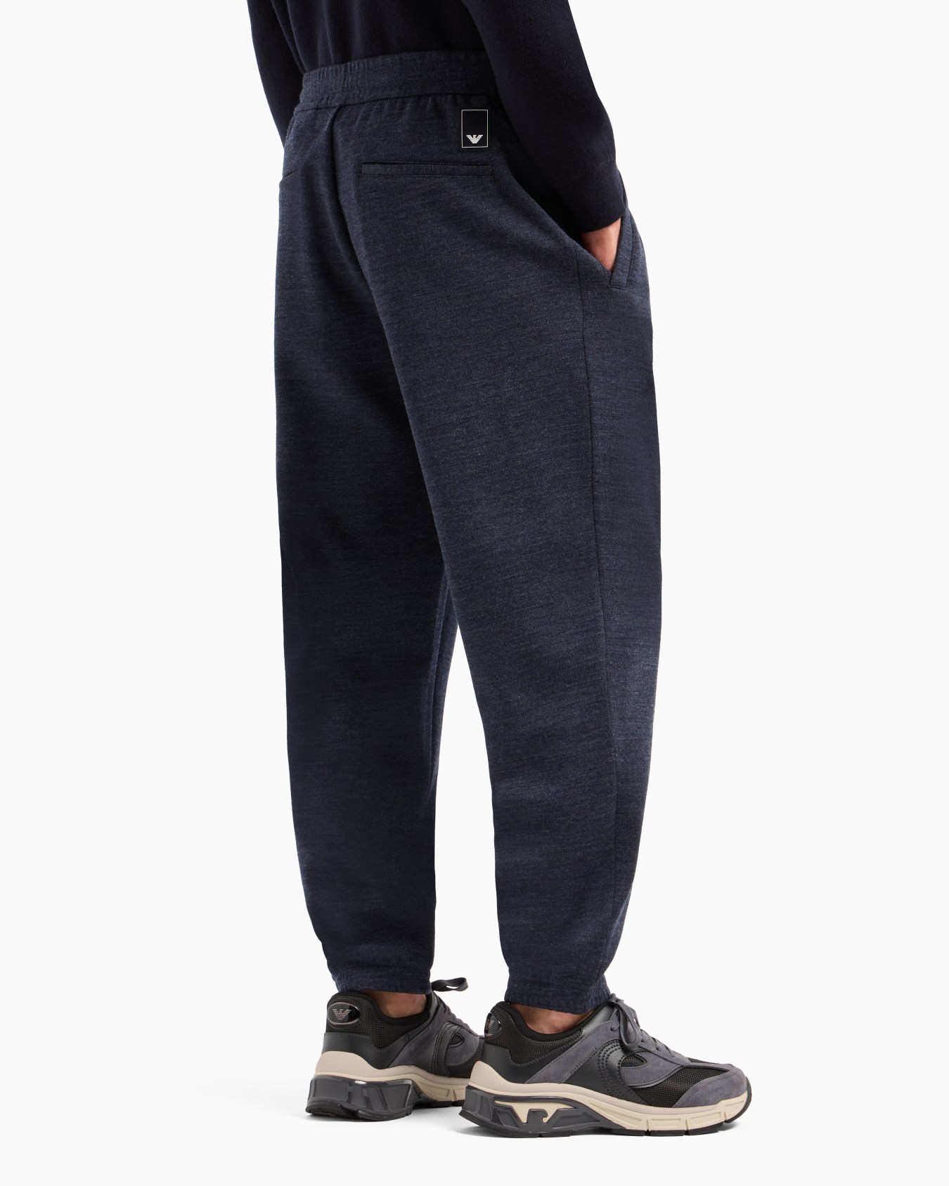 Travel Essential virgin wool-blend jersey joggers Slide 2