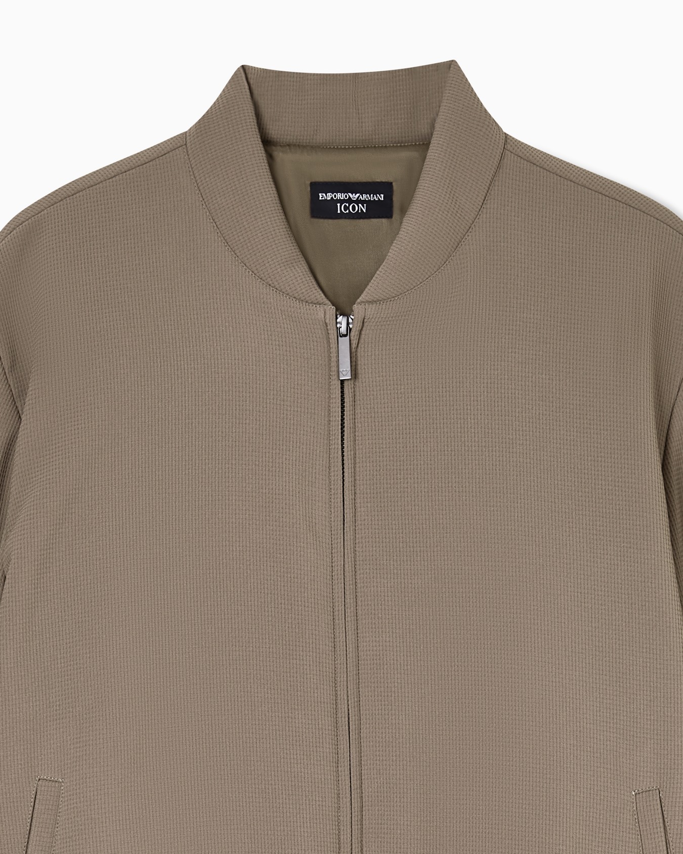 Cazadora de punto de crepé efecto piqué 3D Icon Diapositiva 4