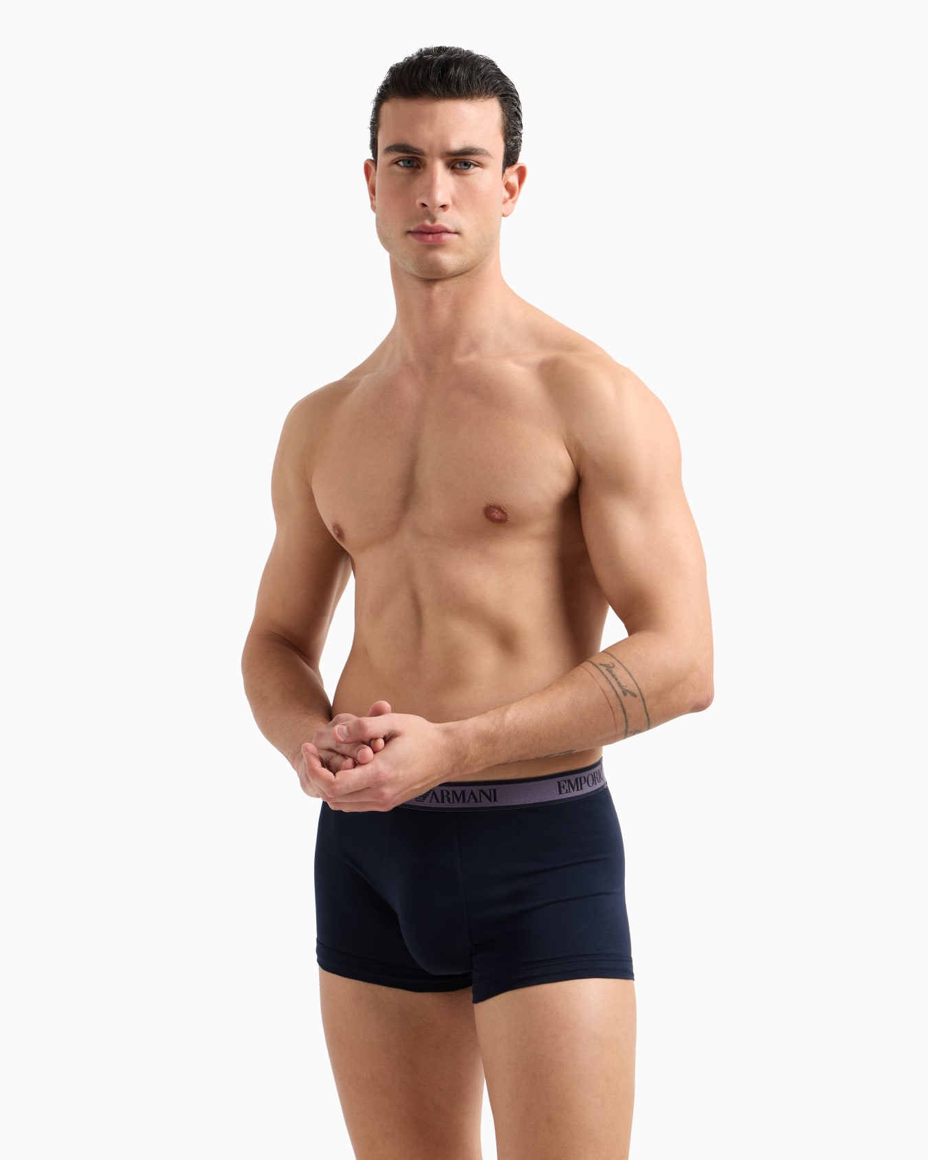Three-pack of boxer briefs with Core logo waistband Slide 1