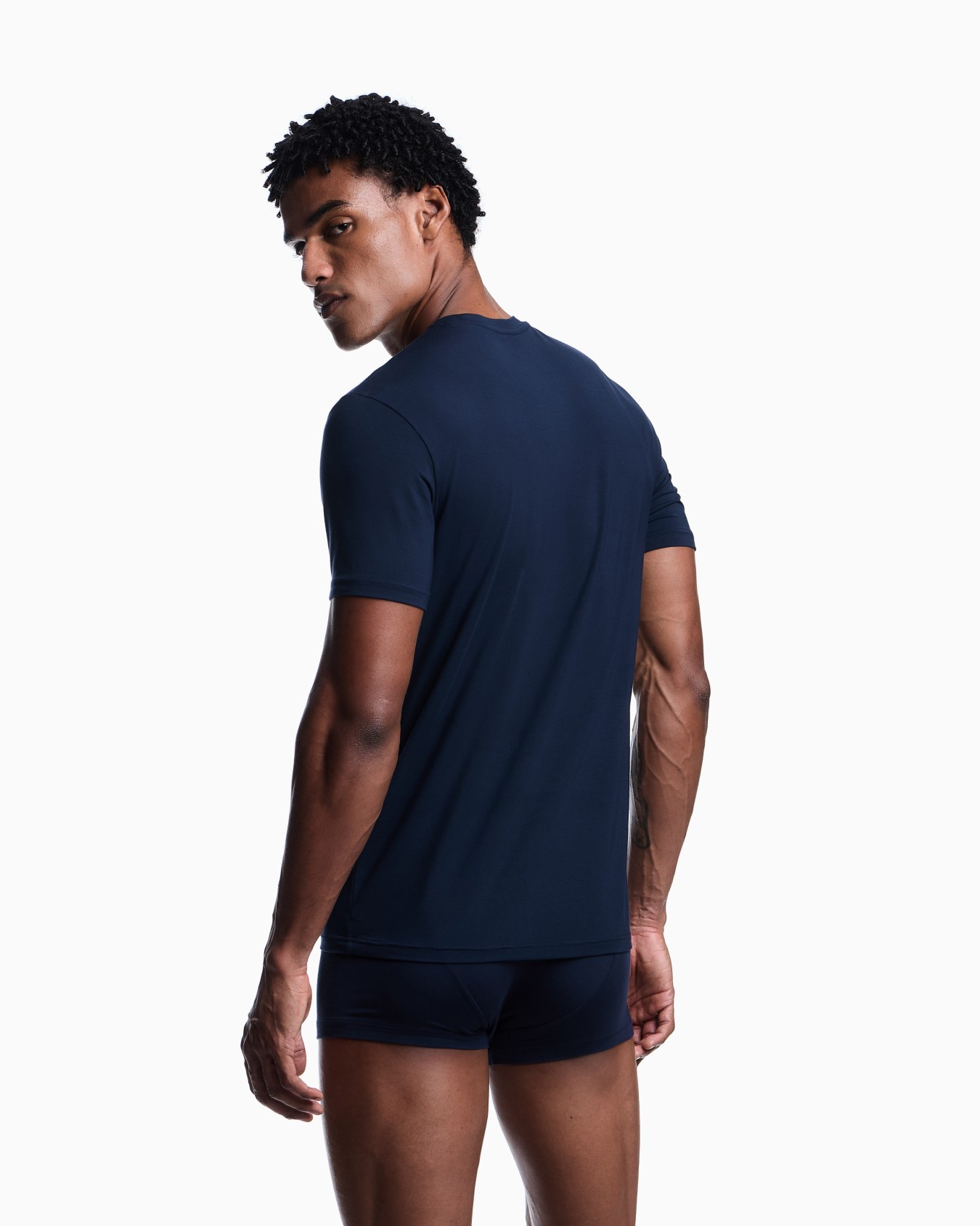 Fitted loungewear T-shirt in soft modal Slide 2
