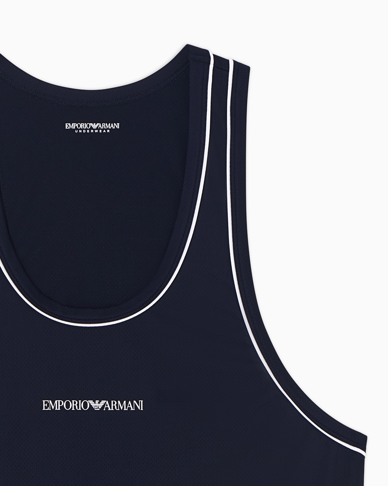 Loungewear jersey tank top with underlined logo band Slide 3