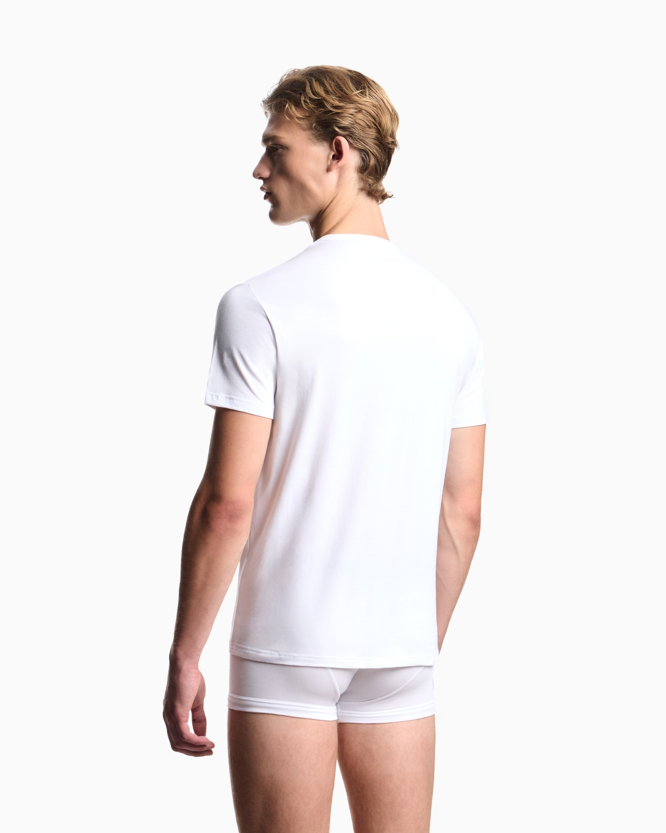 Two-pack of stretch jersey loungewear T-shirts Slide 2