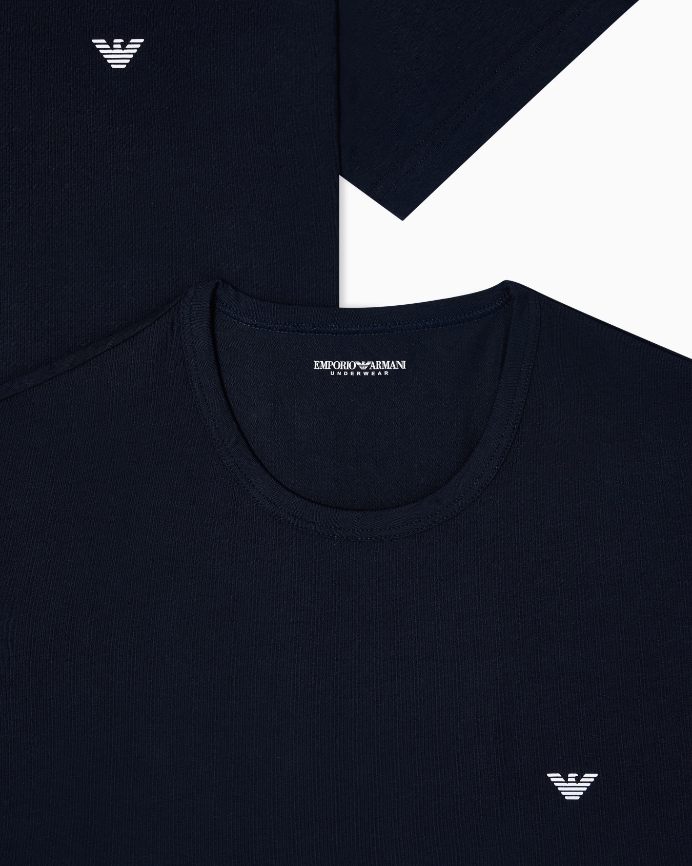 Two-pack of stretch jersey loungewear T-shirts Slide 3