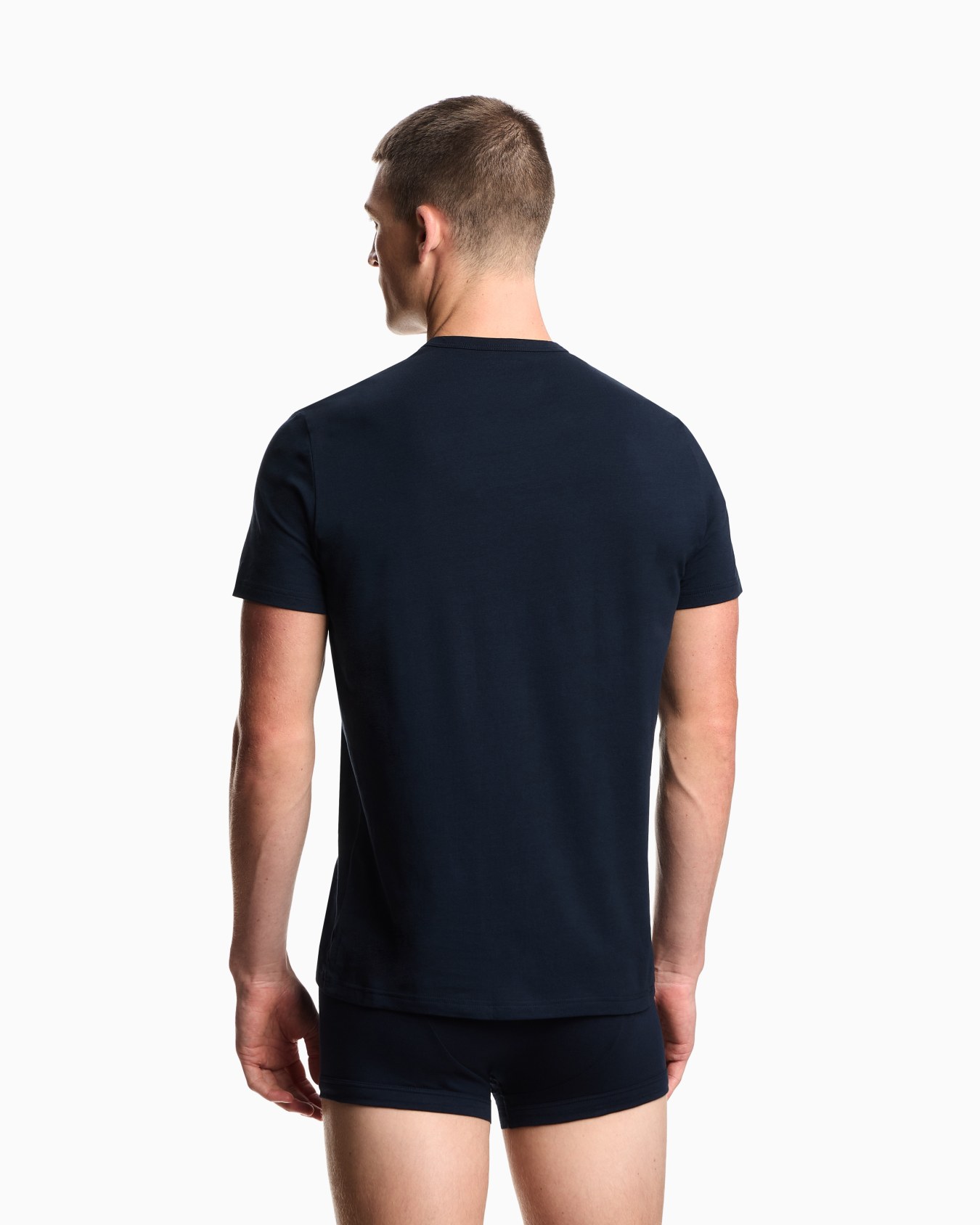 Two-pack of stretch jersey loungewear T-shirts Slide 2