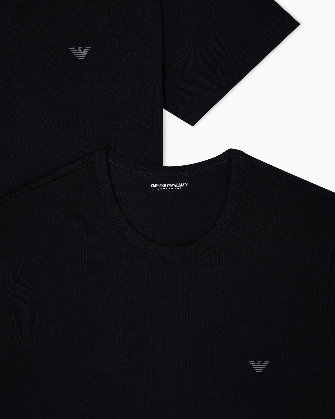 Two-pack of stretch jersey loungewear T-shirts Slide 3