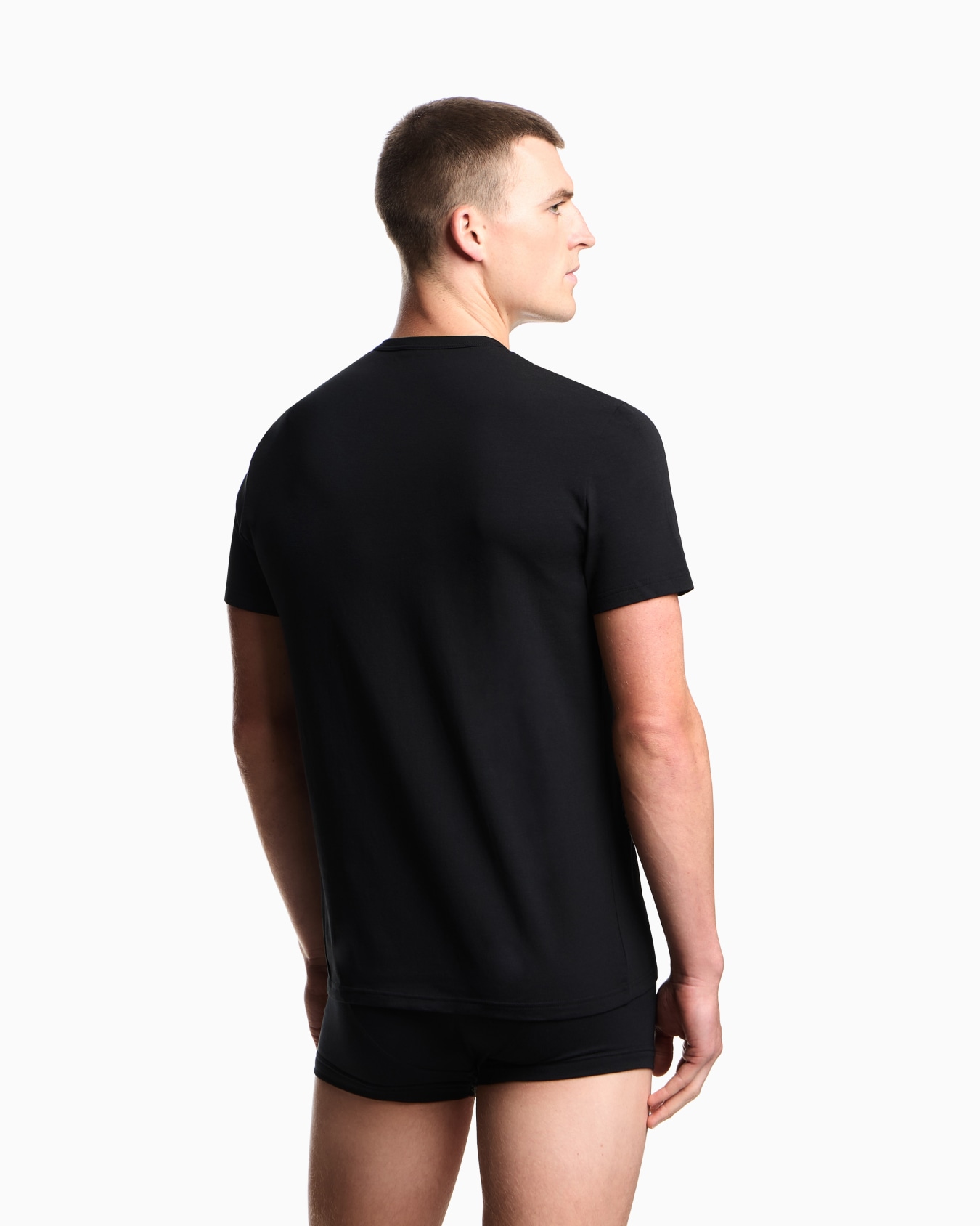 Two-pack of stretch jersey loungewear T-shirts Slide 2