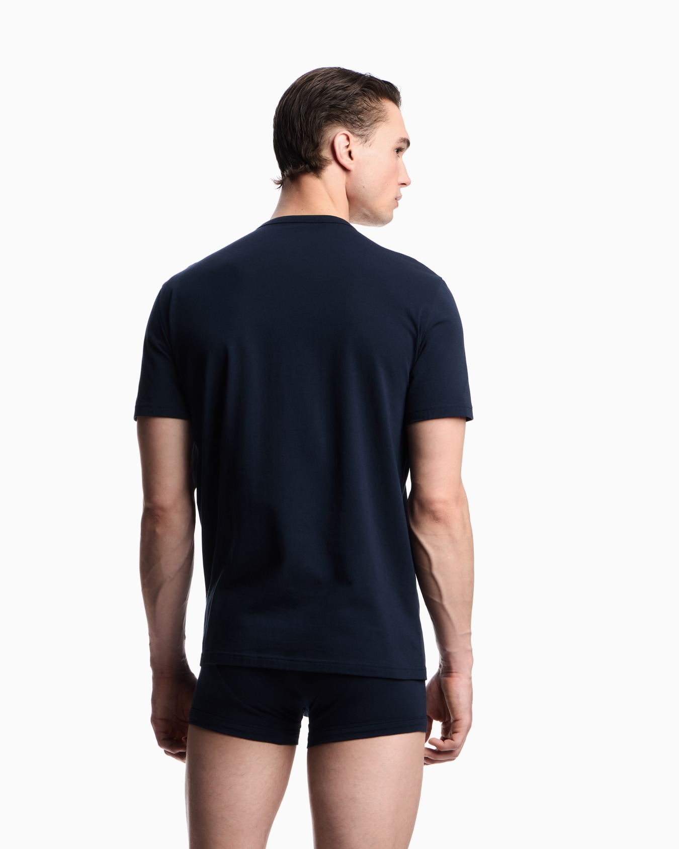 Two-pack of Essential logolabel jersey loungewear T-shirts Slide 2