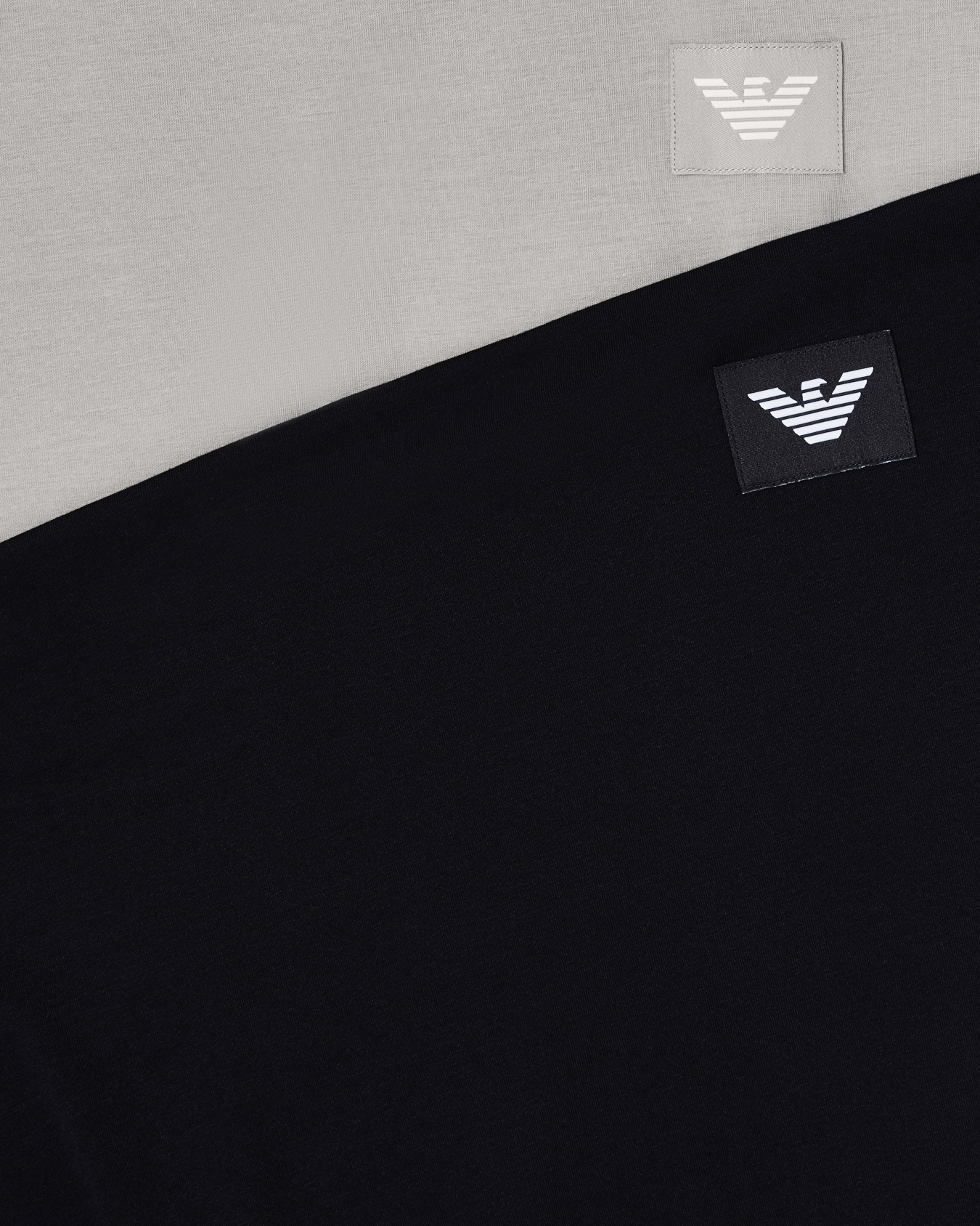 Two-pack of ASV logolabel organic jersey loungewear T-shirts Slide 3