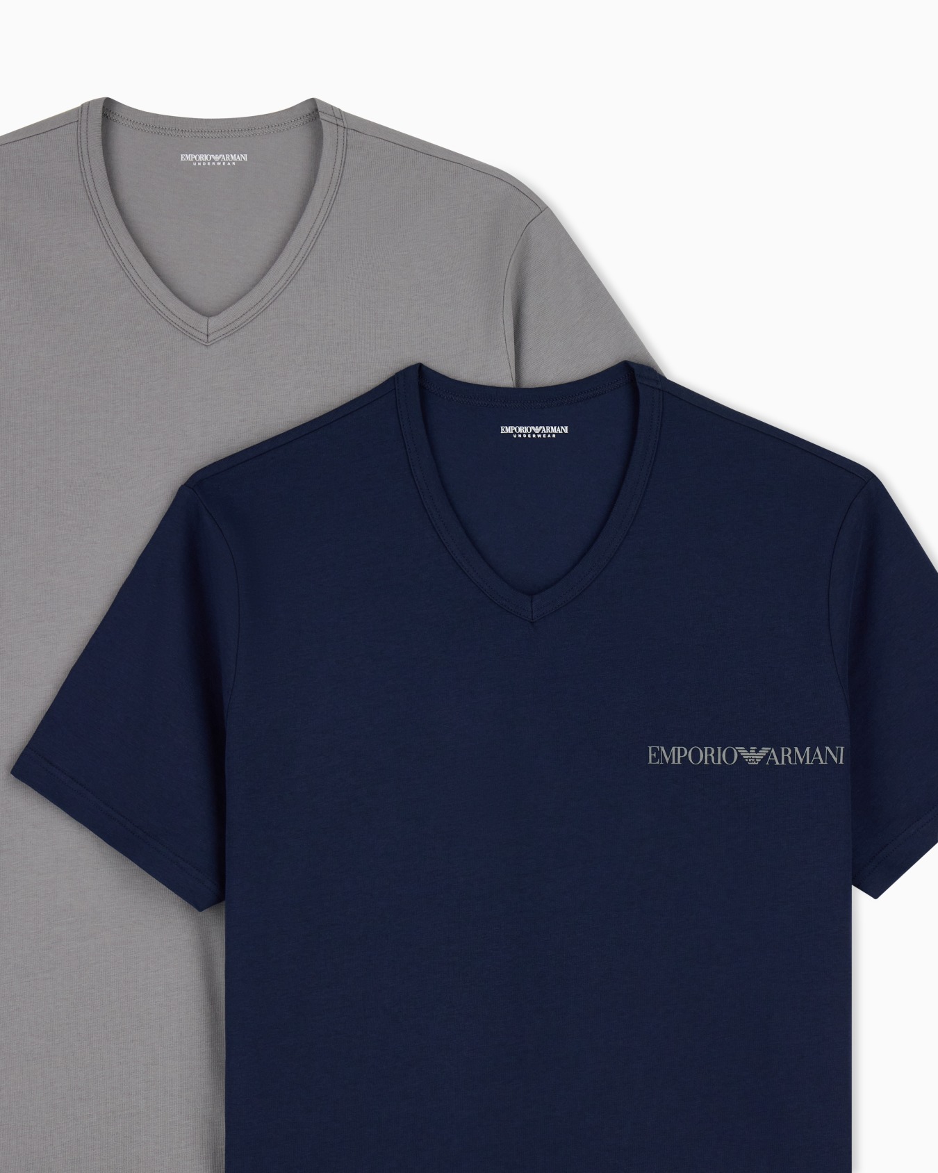 Lot de 2 T-shirts de détente en jersey Core avec bande logo Diapositive 3