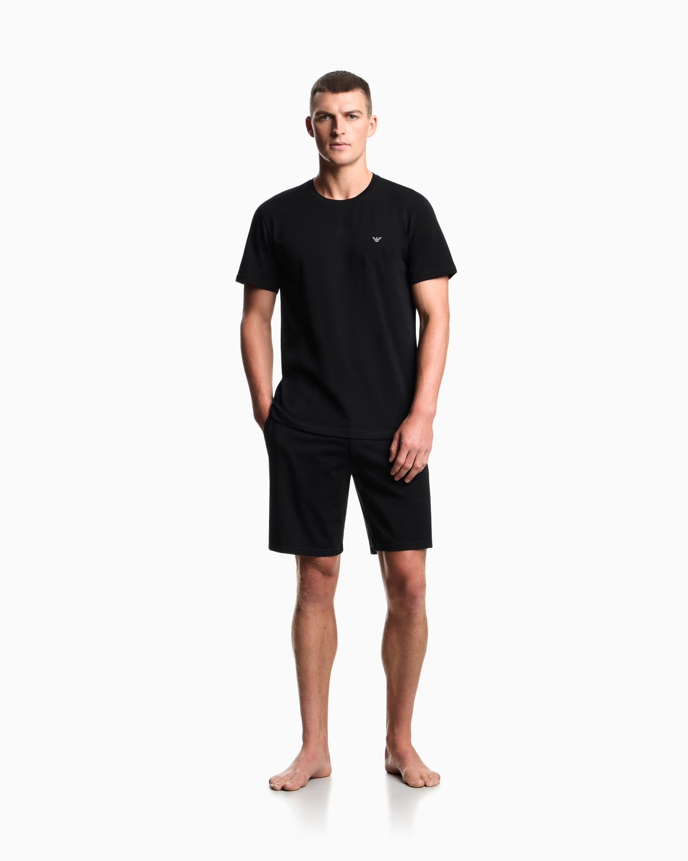 ASV Endurance organic jersey pyjamas with Bermuda shorts Slide 1