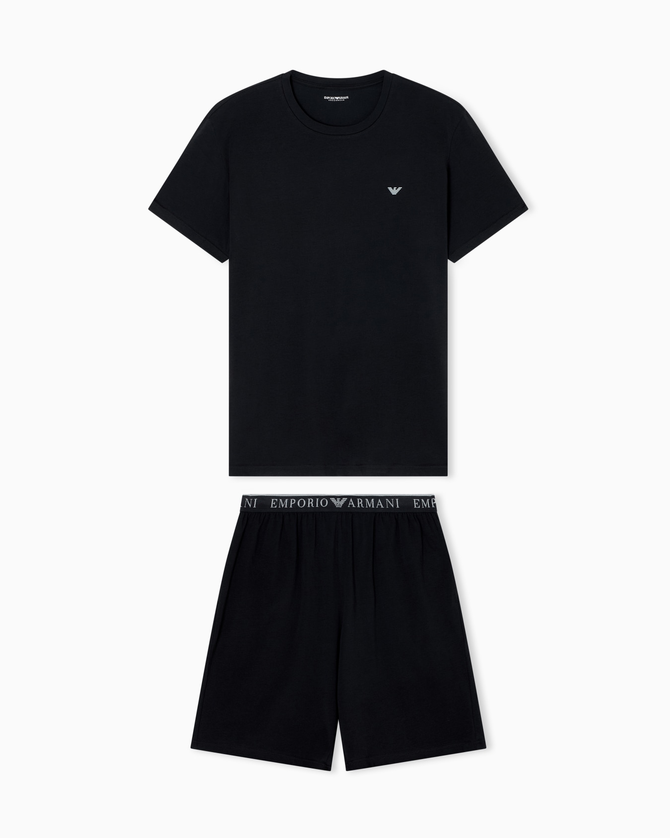ASV Endurance organic jersey pyjamas with Bermuda shorts Slide 0