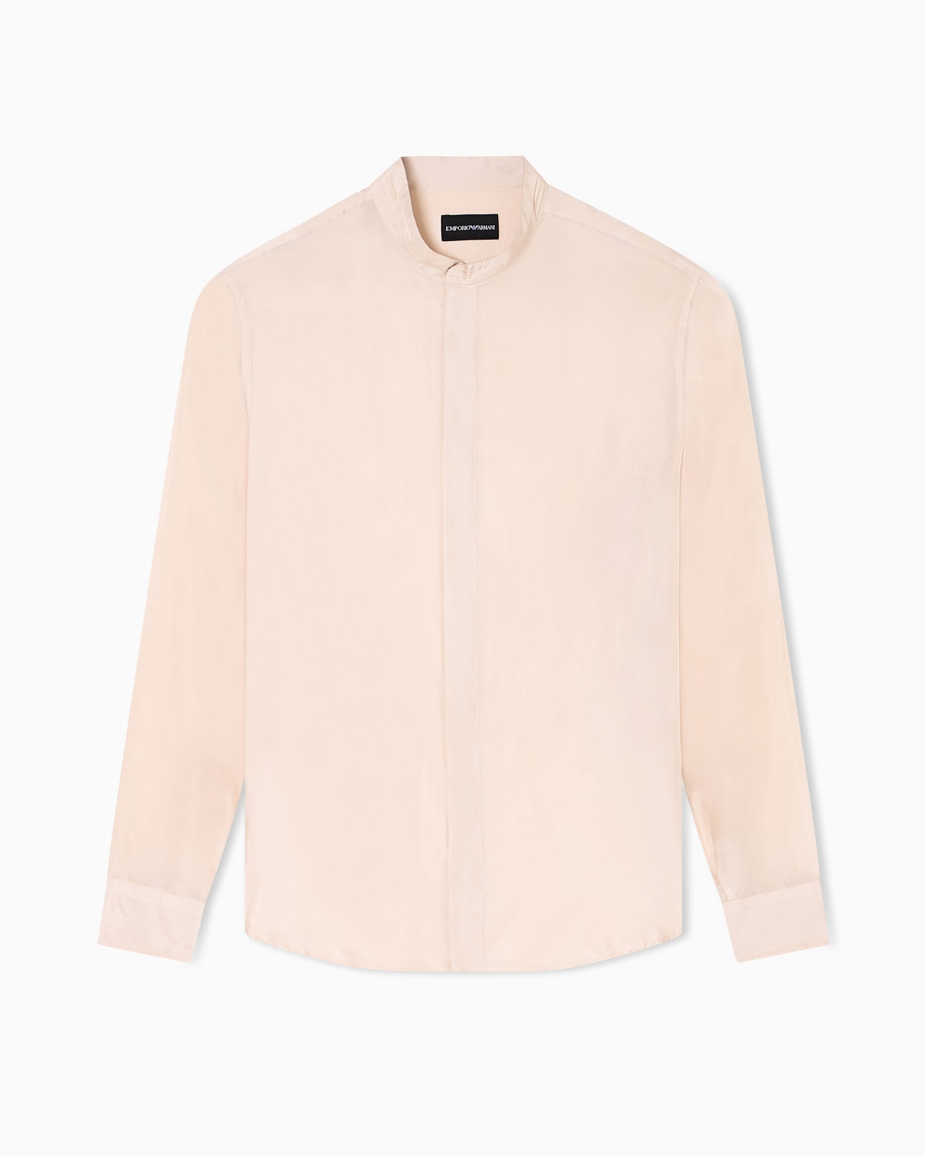 Camicia gollo guru plissé in pura seta Slide 0