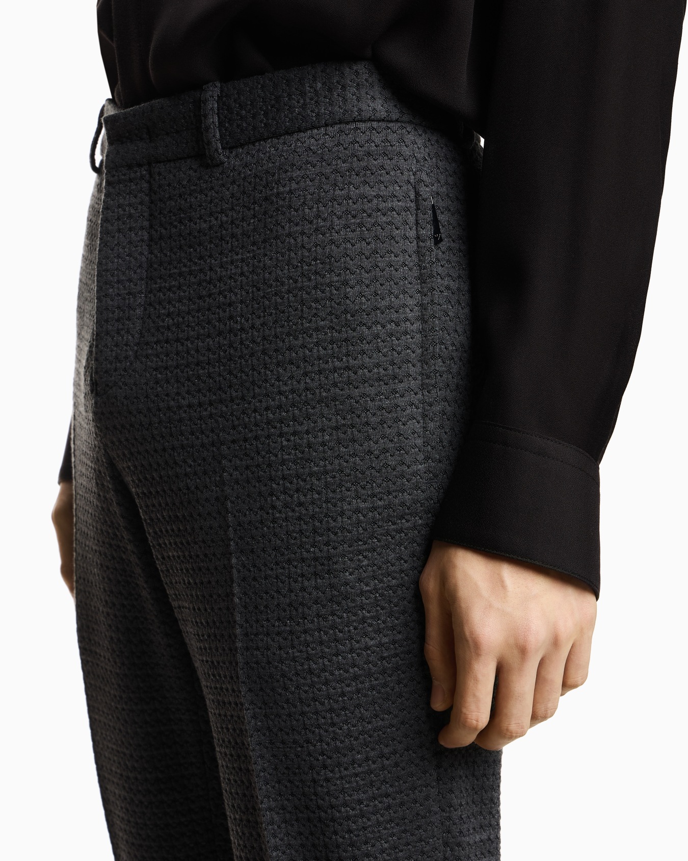 ニットパンツ 3Dジャージー スライドする 4