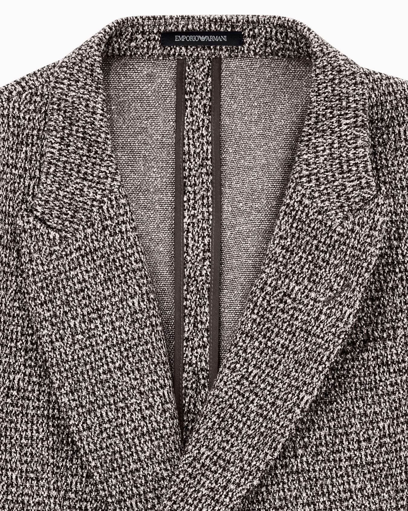 Blazer de algodón en punto mouliné con solapas de muesca Diapositiva 3