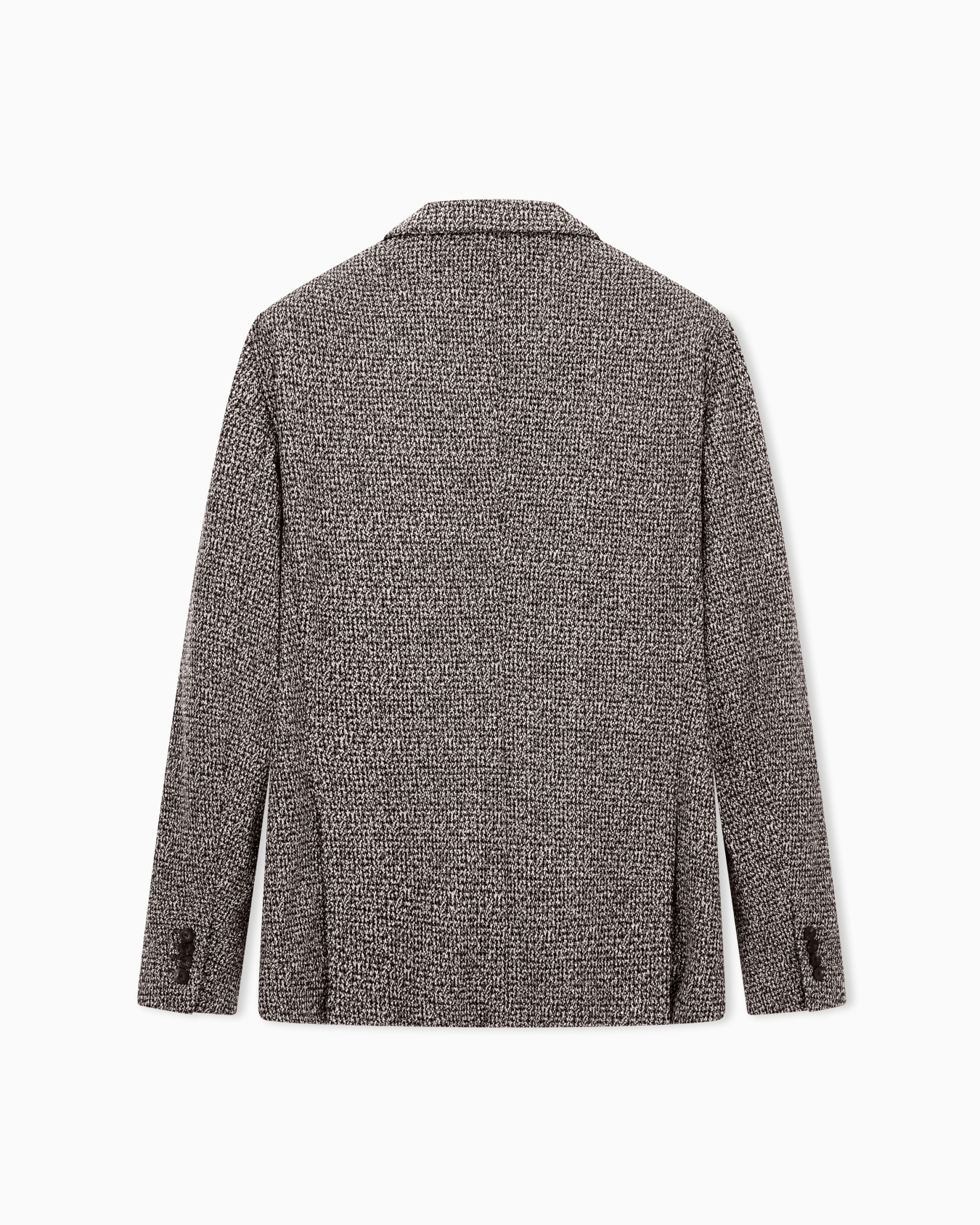 Blazer de algodón en punto mouliné con solapas de muesca Diapositiva 1