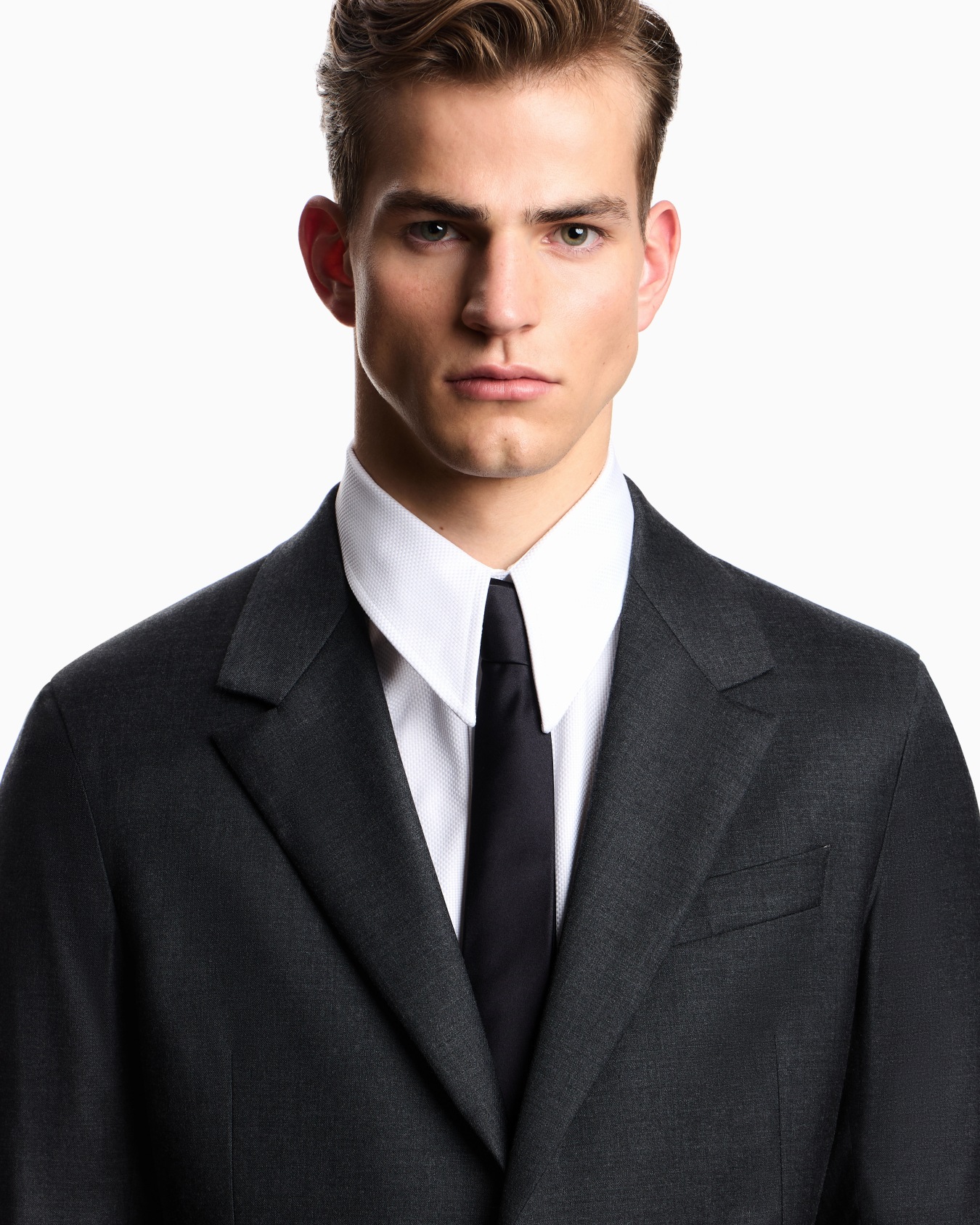Single-breasted suit in ultra-light stretch wool Slide 3