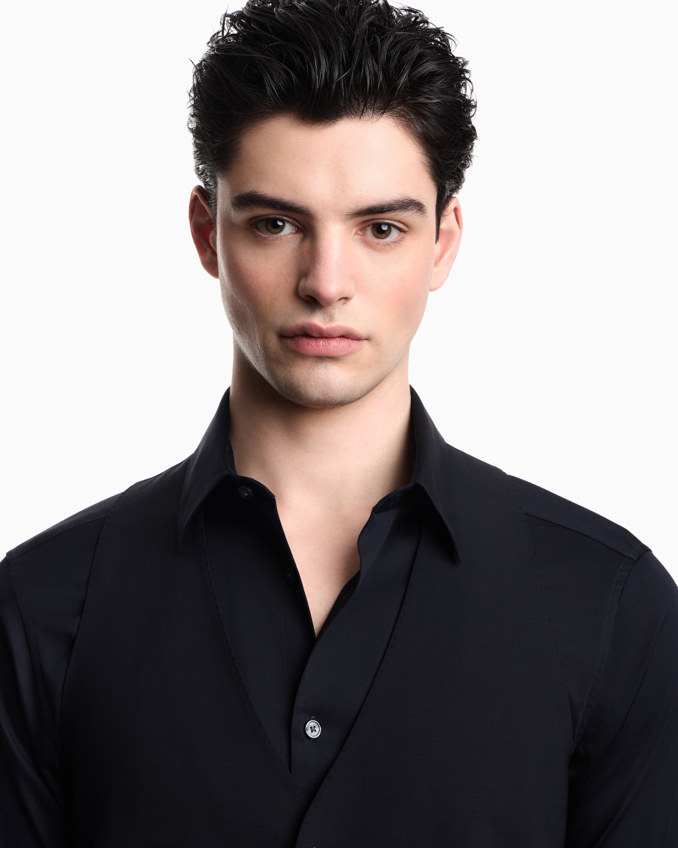 Single-breasted waistcoat in stretch, tropical light wool canvas Slide 4