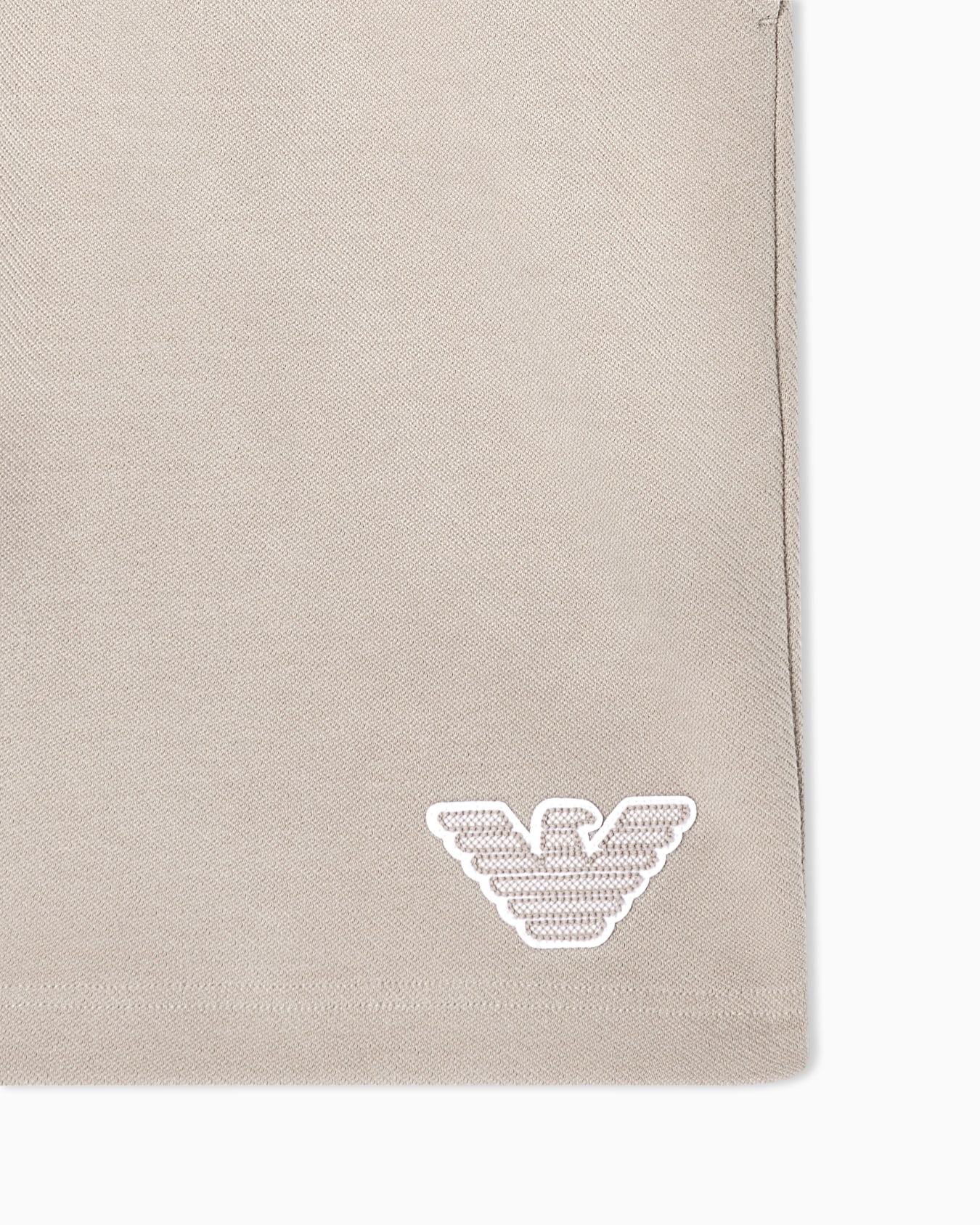 Loungewear Bermuda shorts in jersey with an eagle patch Slide 3