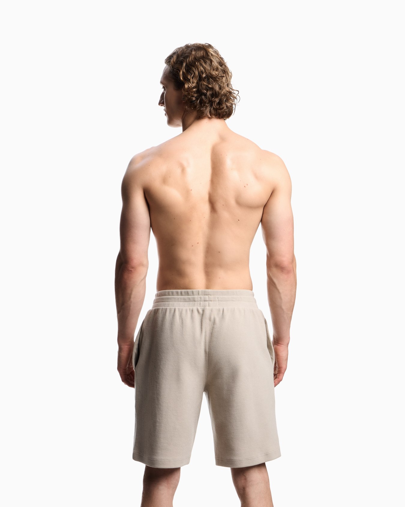 Loungewear Bermuda shorts in jersey with an eagle patch Slide 2