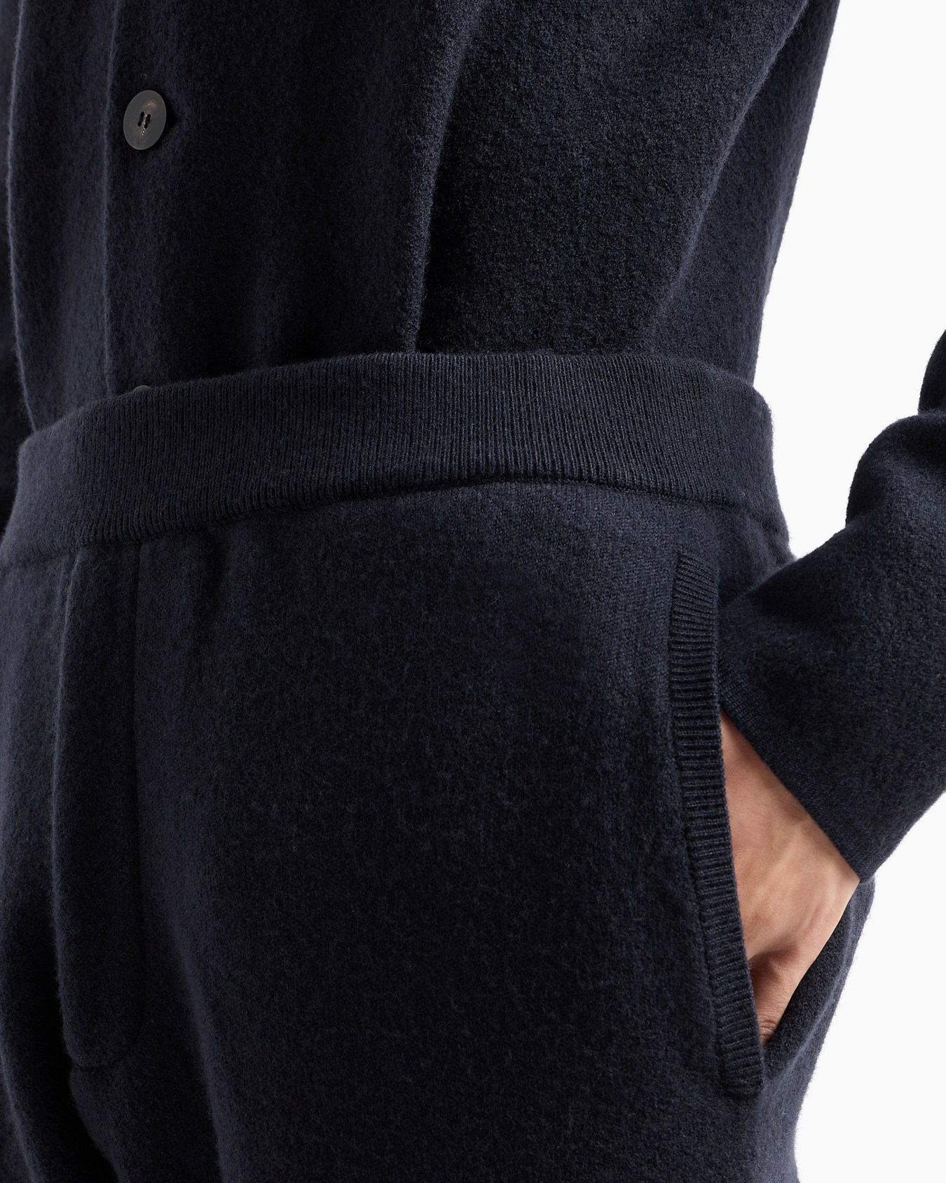 Pantaloni jogger in maglia rasata di lana vergine Icon Slide 5