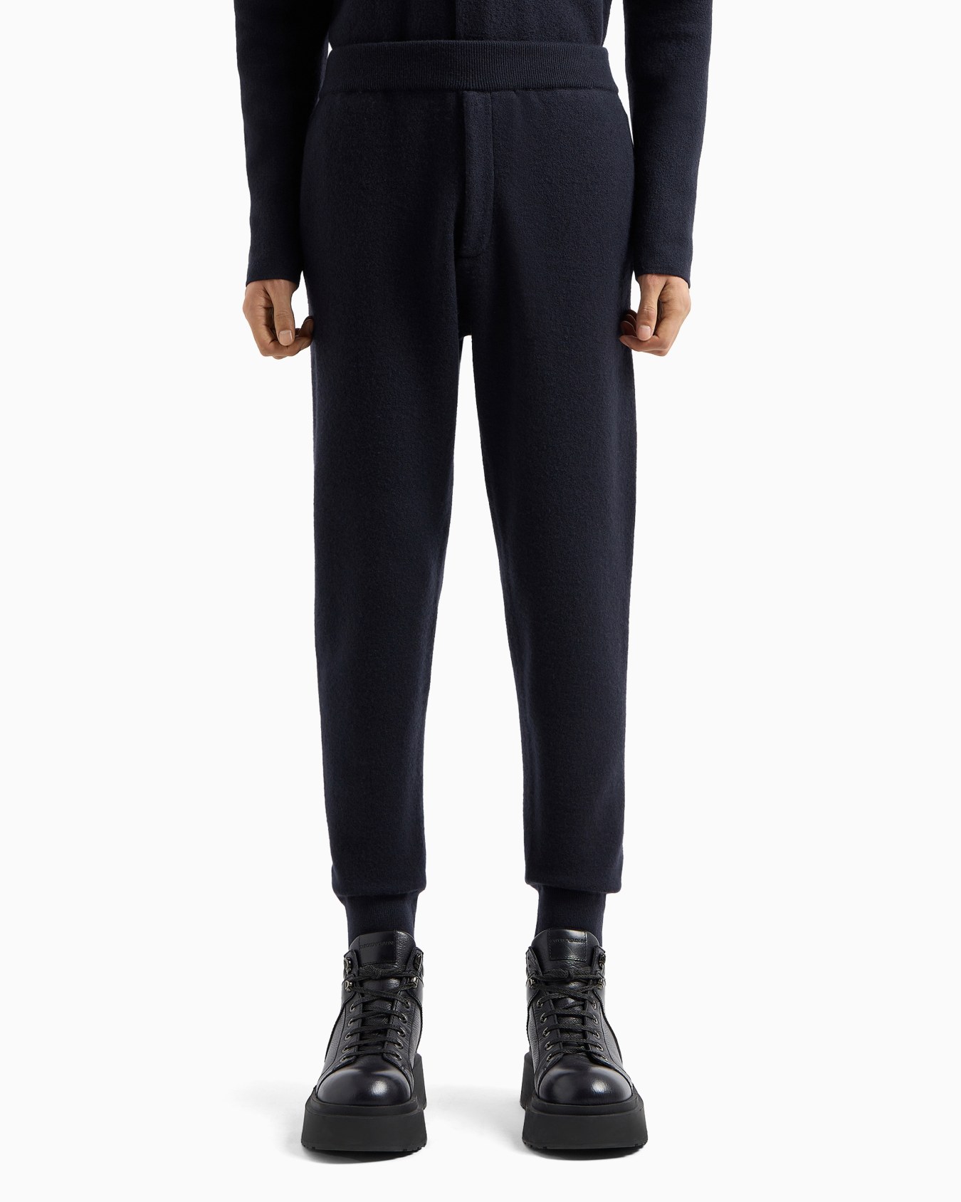 Pantaloni jogger in maglia rasata di lana vergine Icon Slide 2
