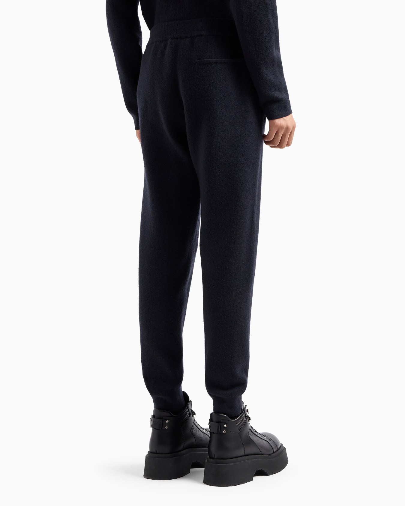 Pantaloni jogger in maglia rasata di lana vergine Icon Slide 3