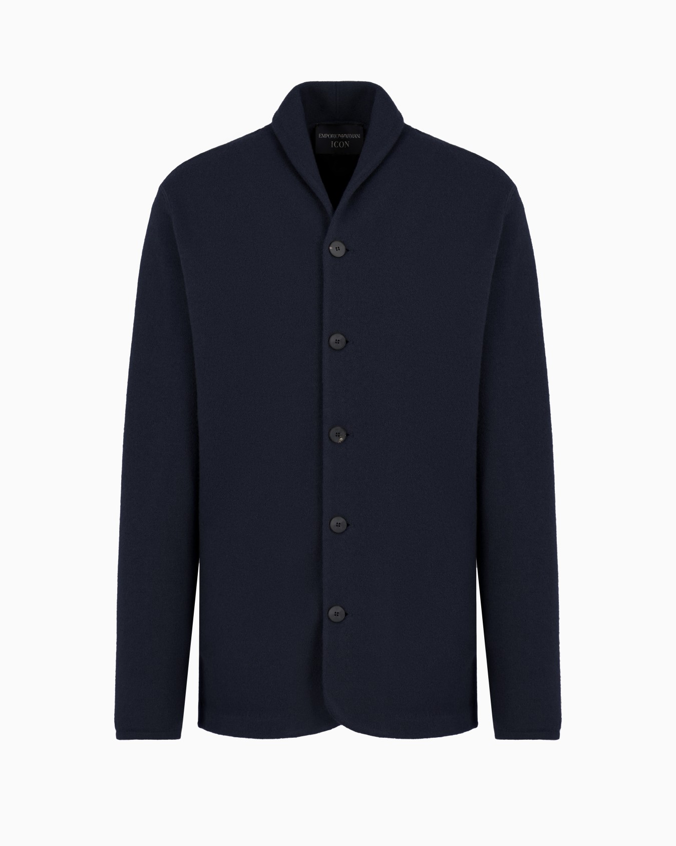 Icon plain-knit virgin-wool jacket Slide 0