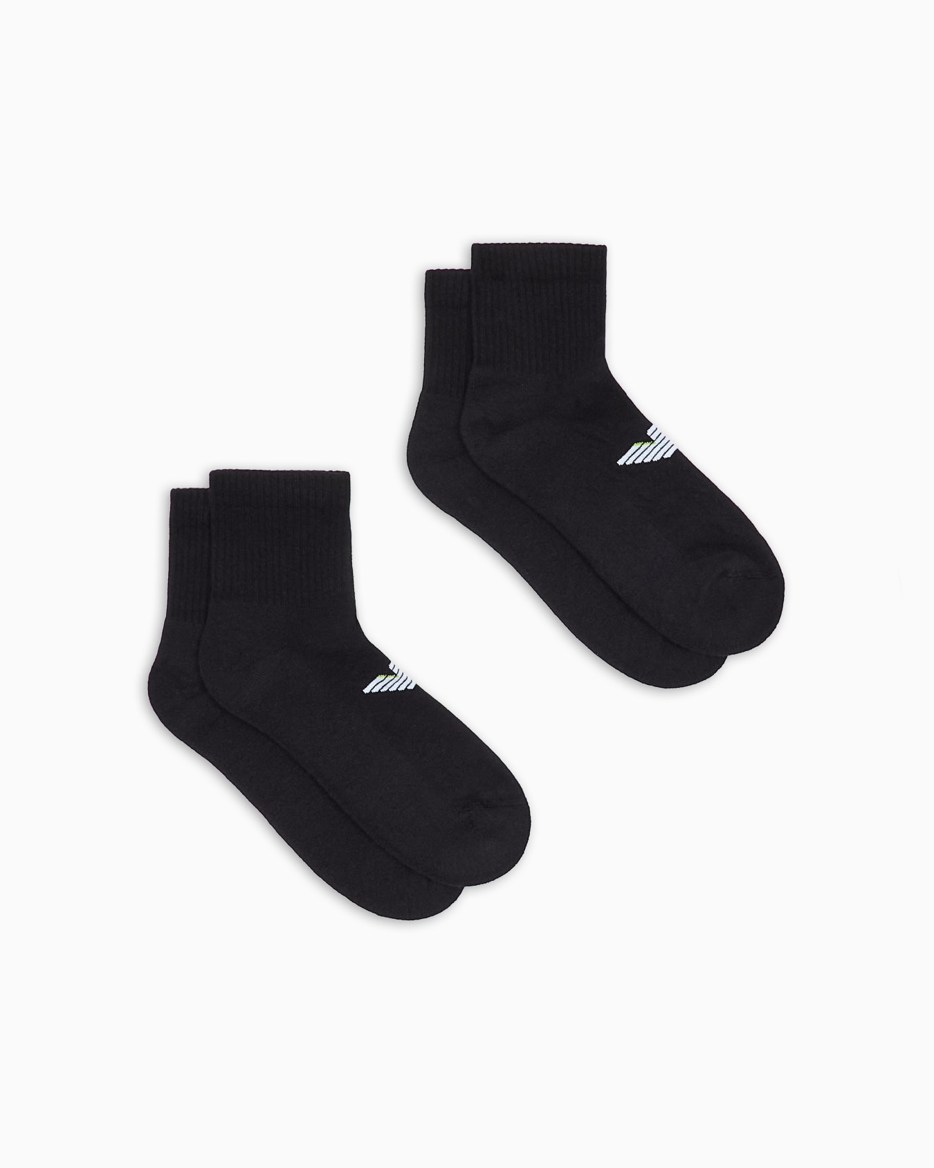 Two-pack of terrycloth short socks with eagle logo Slide 0