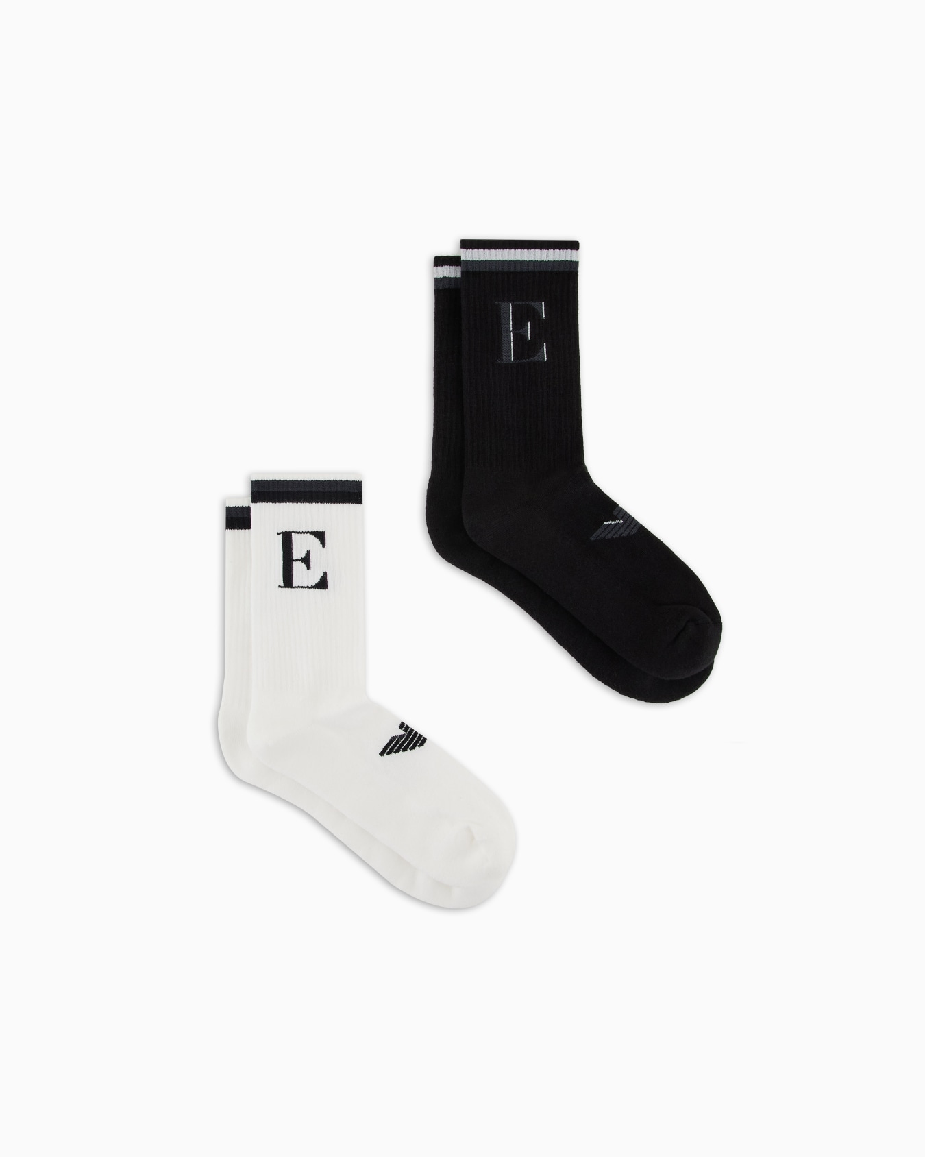 Two-pack of terrycloth socks with EA logo Slide 0
