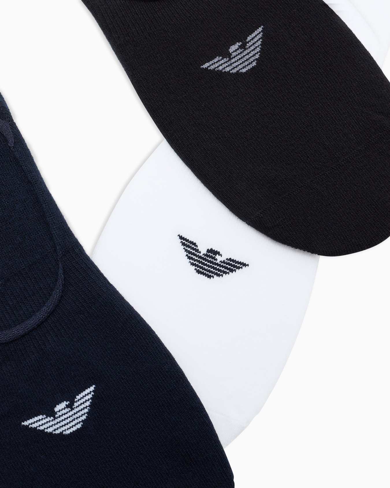 Lot de 3 paires de socquettes invisibles en éponge Casual Diapositive 1