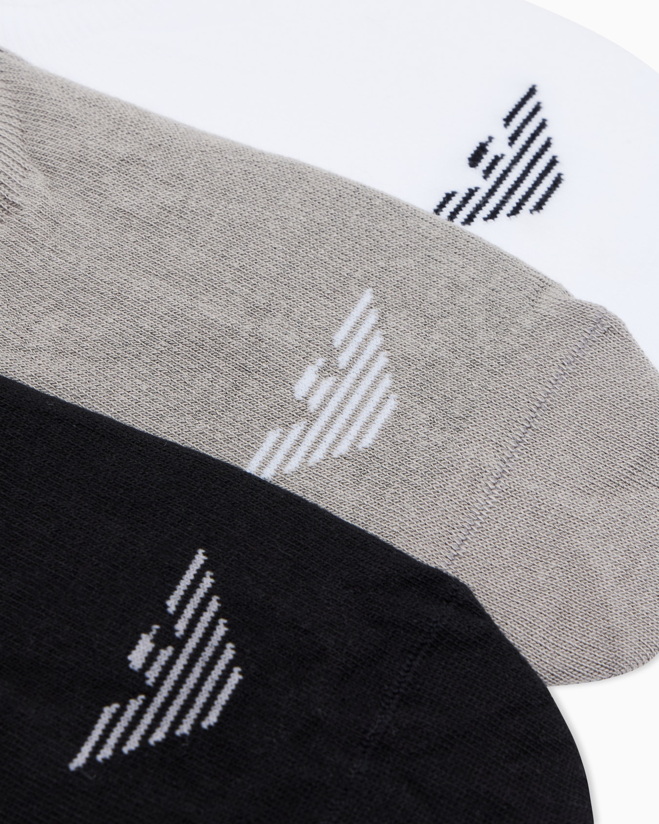 Three-pack of eagle logo trainer socks Slide 1