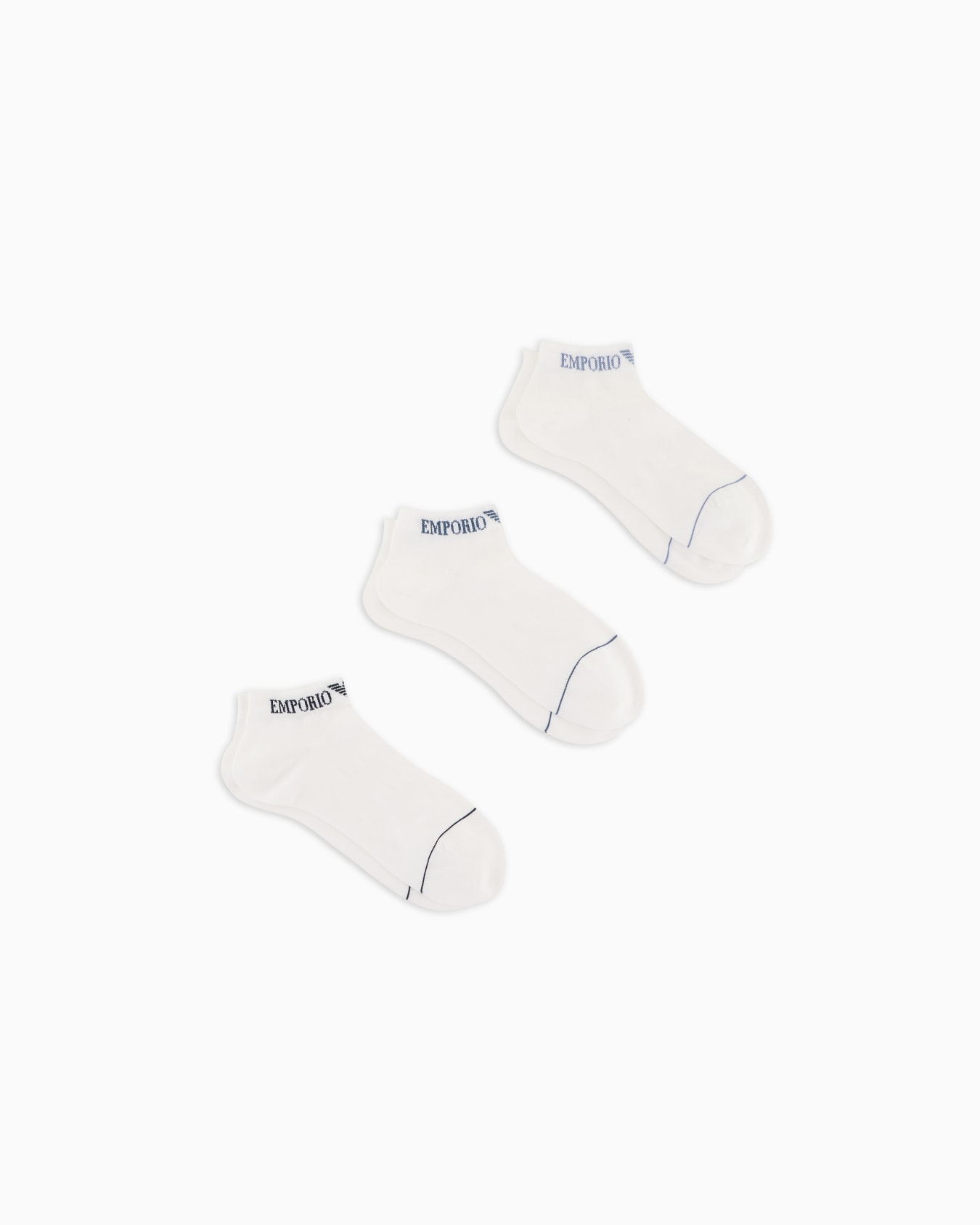 Three-pack of Extended logo ankle socks Slide 0