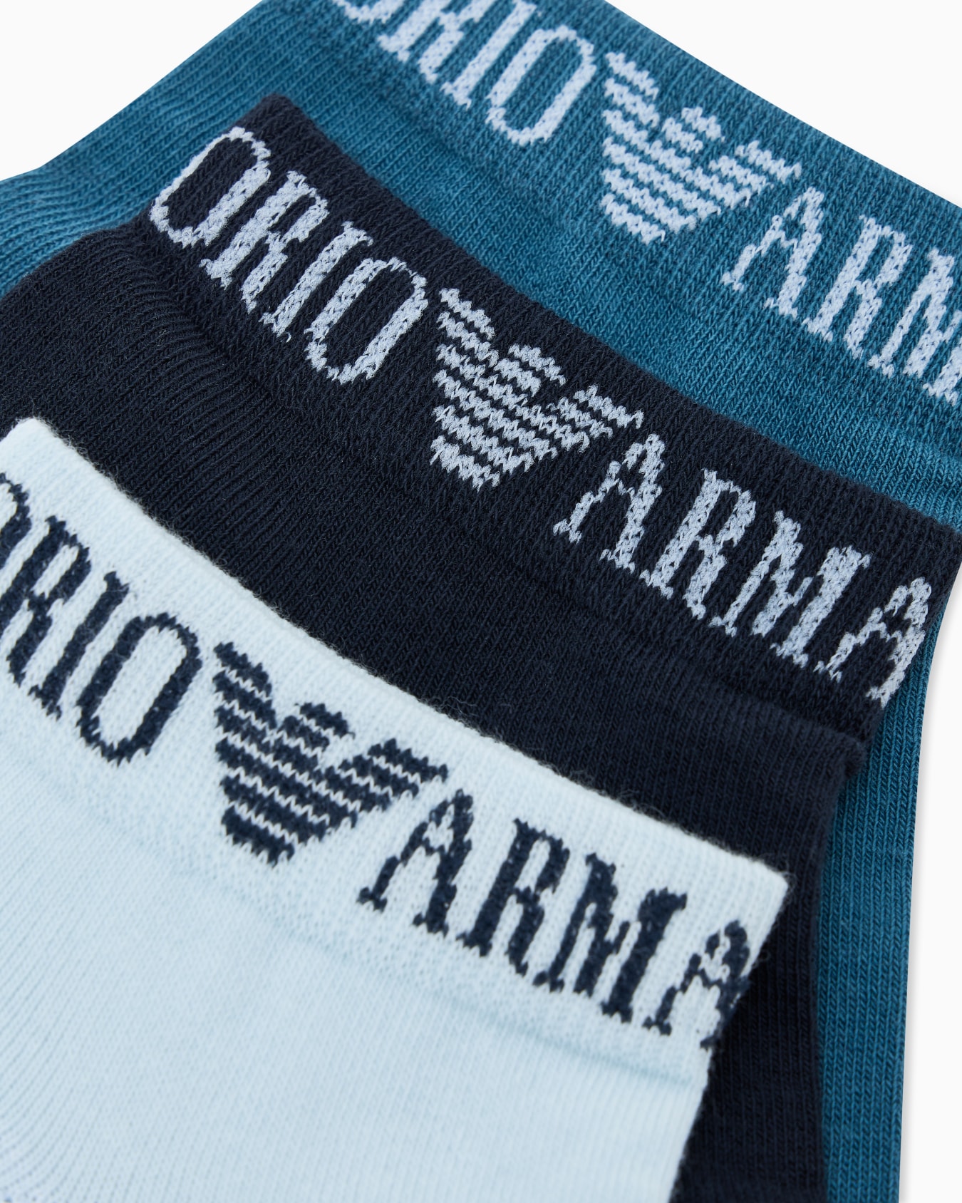 Three-pack of Extended logo ankle socks Slide 1